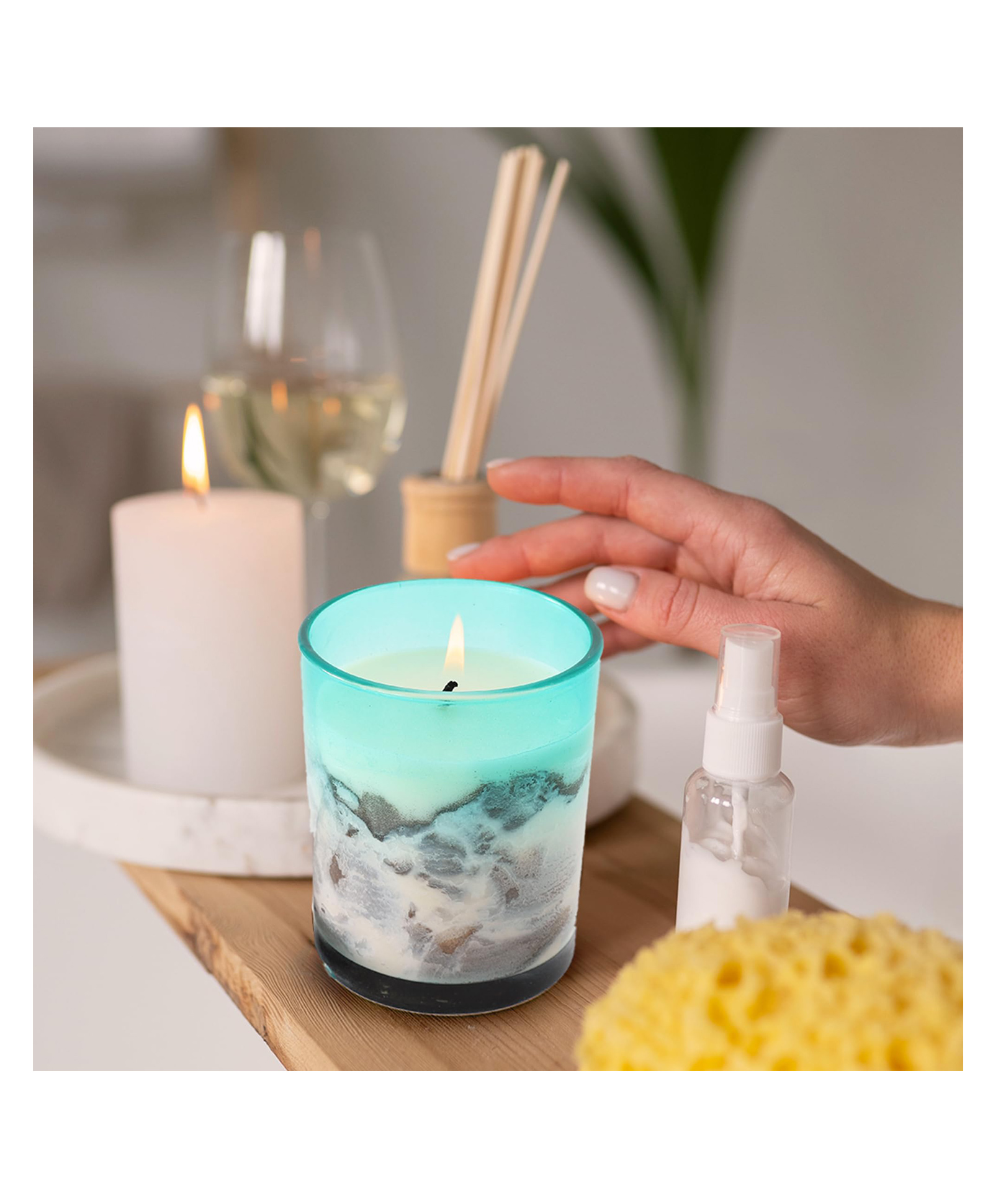 UMAI Better Home 30 Hrs Scented Candles: Phantom Aroma in Melamine Jar, Ideal for Christmas & Wedding-image-12