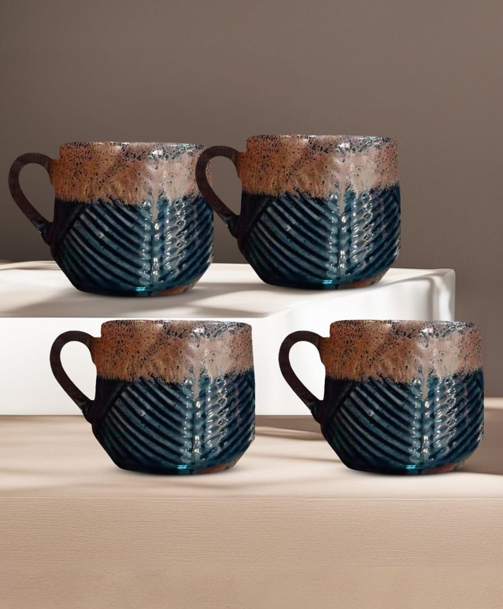 Better Home: USHA SHRIRAM Ceramic Tea Coffee Cup Set | Microwave & Fridge Safe | Scratch Resistant | Diwali Gift-image-26