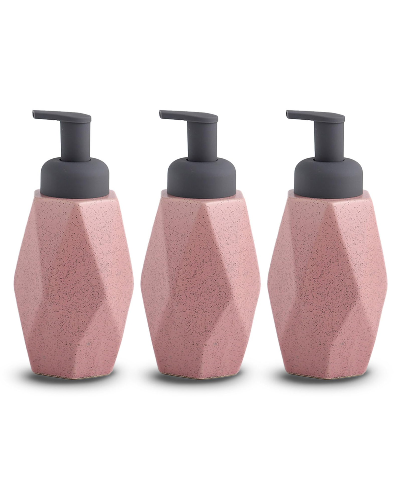 UMAI Stoneware Soap Dispenser - Bathroom & Kitchen Set - Liquid Sanitizer - Ceramic Handwash Bottle-image-2