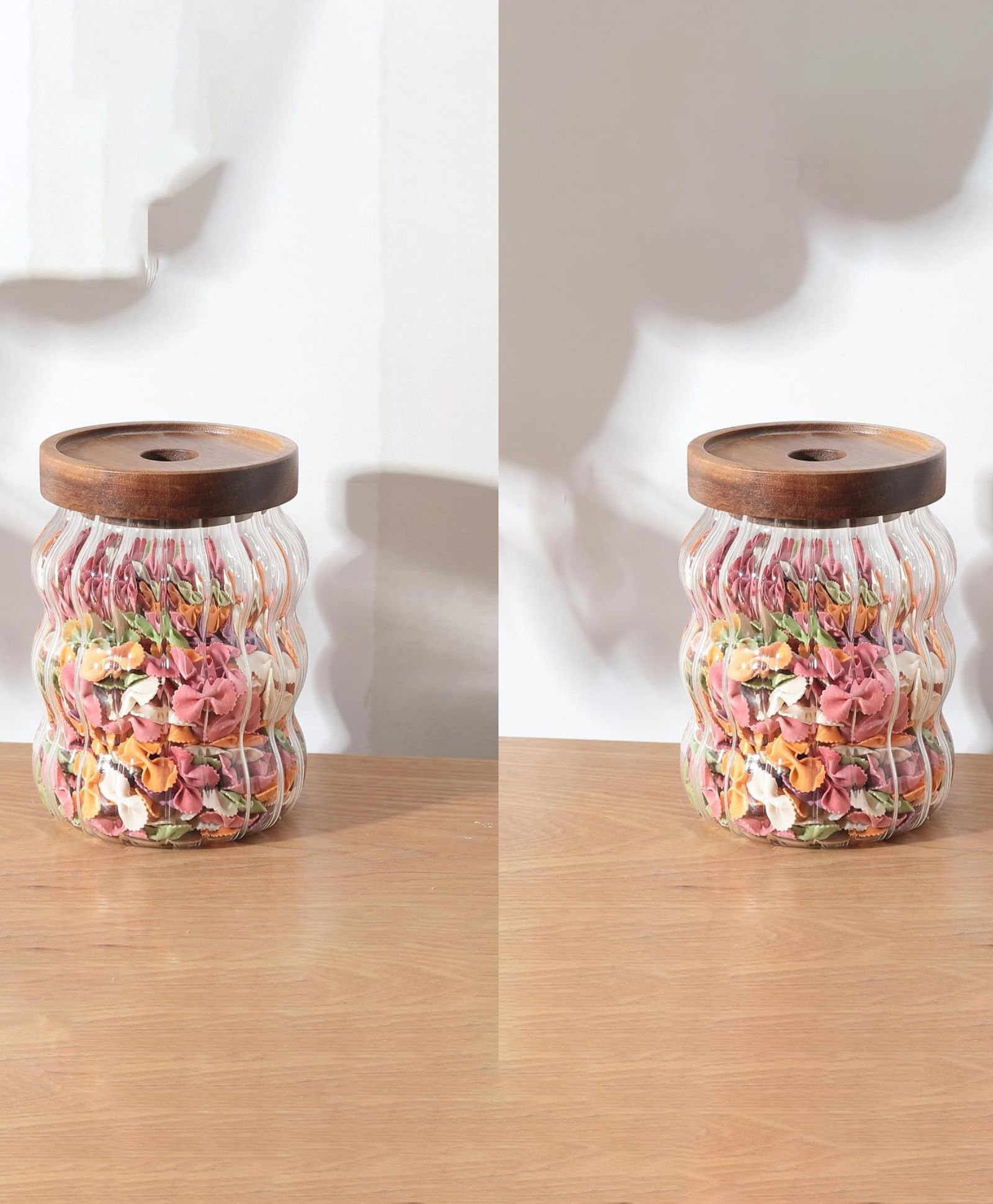 Better Home 2-Pack Borosilicate Kitchen Containers: Microwave Safe Leakproof Jars with Wooden Lid 620ml Each-image-23