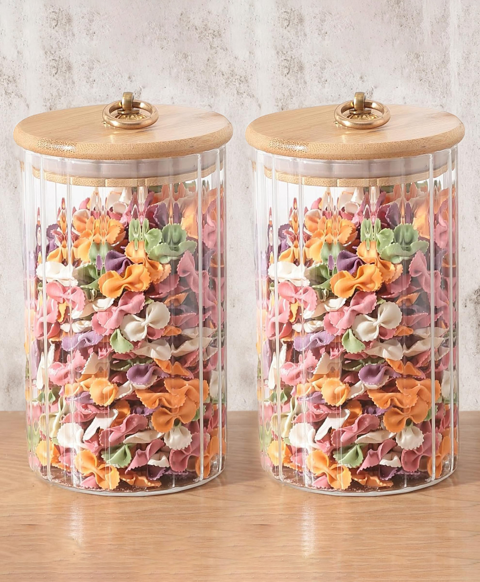 the better home UMAI Glass Jar w/ Bamboo Lid | Kitchen Storage | Airtight Container Set (820ml)-picture-41
