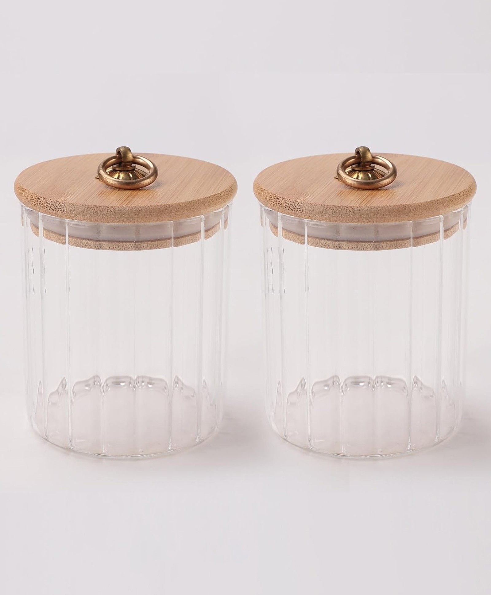 UMAI Borosilicate Glass Jar with Bamboo Lid | Kitchen Organizer Items and Storage | Multi-utility, Leakproof, Airtight Storage Jar for Cookies, Snacks, Tea, Coffee, Sugar | Set of 2 (530ml)-image-21