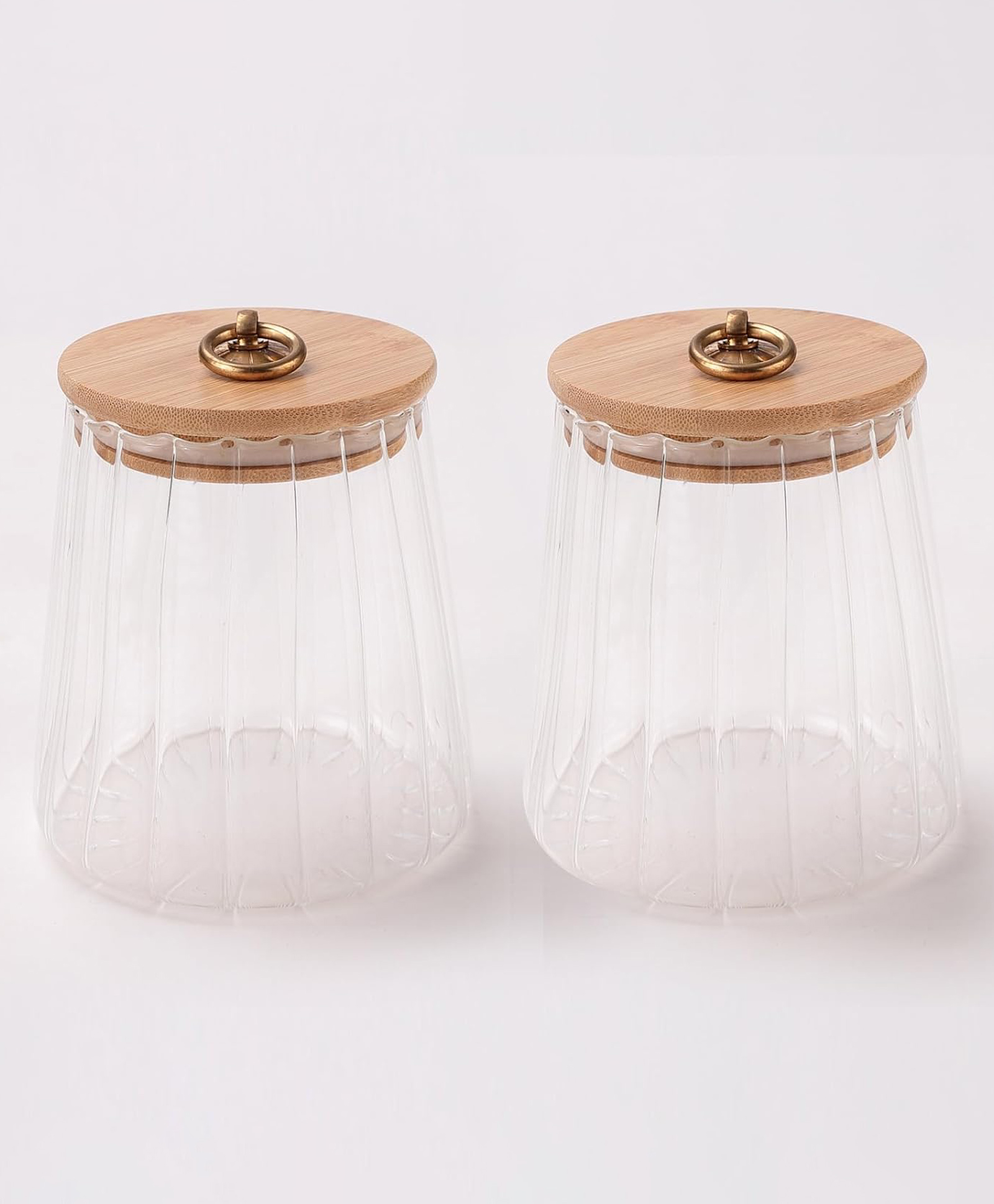 The Better Home UMAI Glass Jar Set w/ Bamboo Lid | Storage | Leakproof Airtight | Set of 2 (620ml)-picture-43