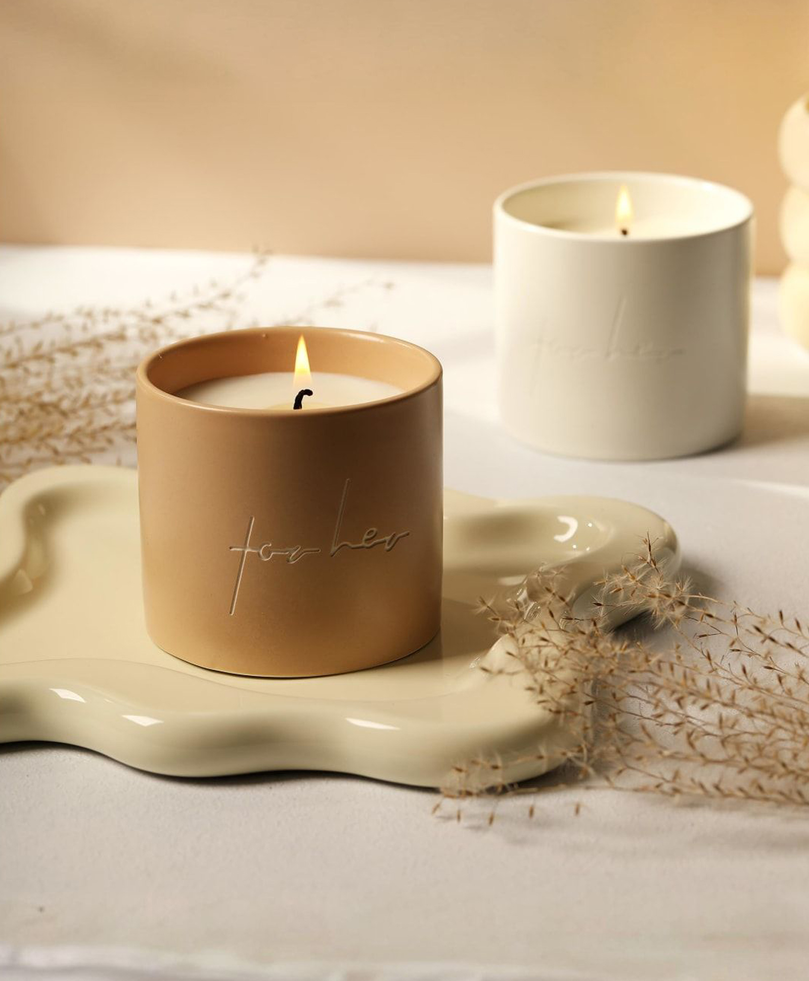 umai The Better Home 50 Hrs Scented Candles for Home Decor Christmas Candles Gift Set Aroma Candles for Bedroom Wedding Anniversary Gifts for Couple Special Reusable Ceramic Jar Golden Osmanthus-picture-29