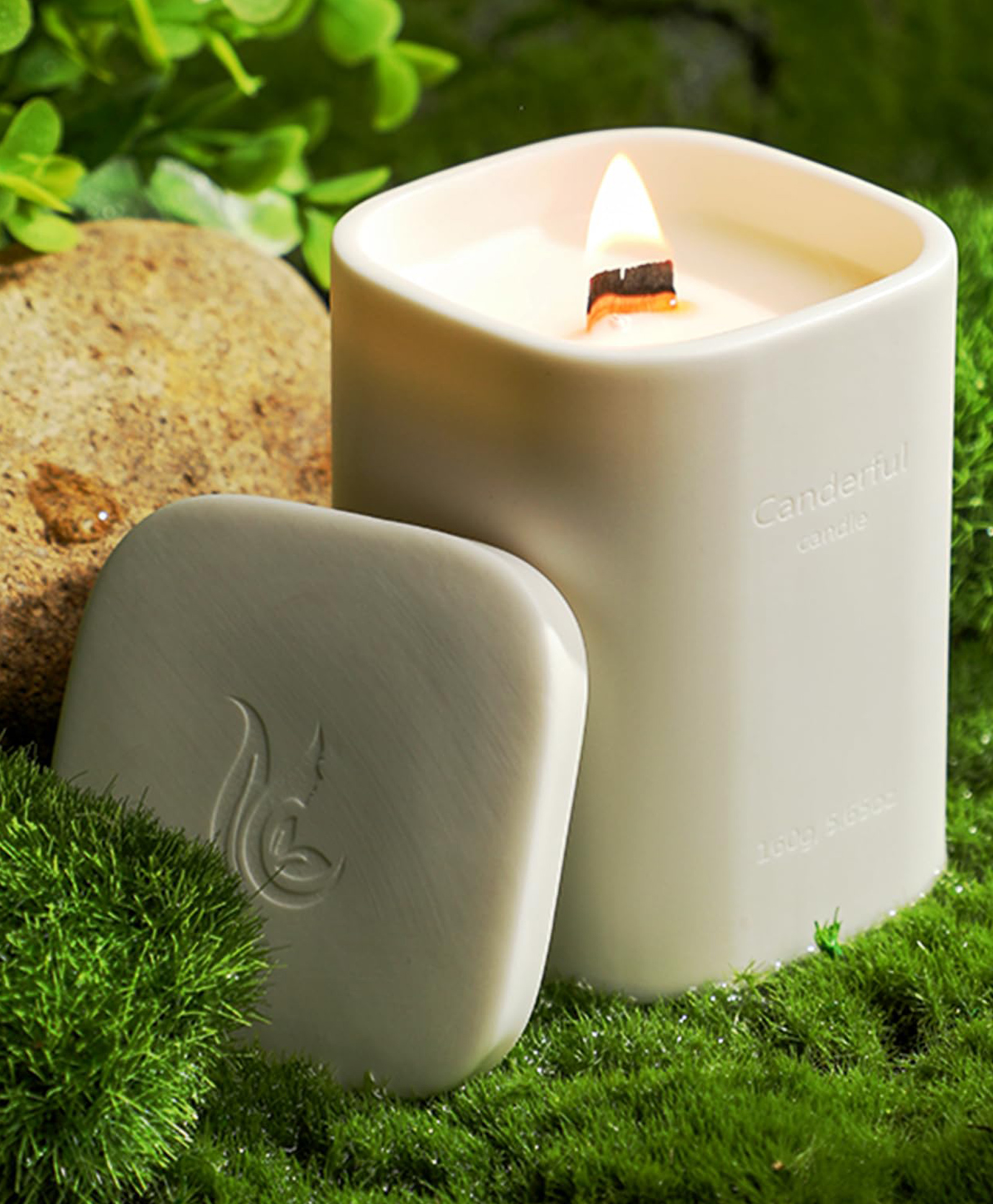 UMAI Better Home 36 Hr Scented Xmas Candle Set | Reusable Jar | Bedroom Wedding Anniversary Aroma | Ebony Agilawood-picture-15
