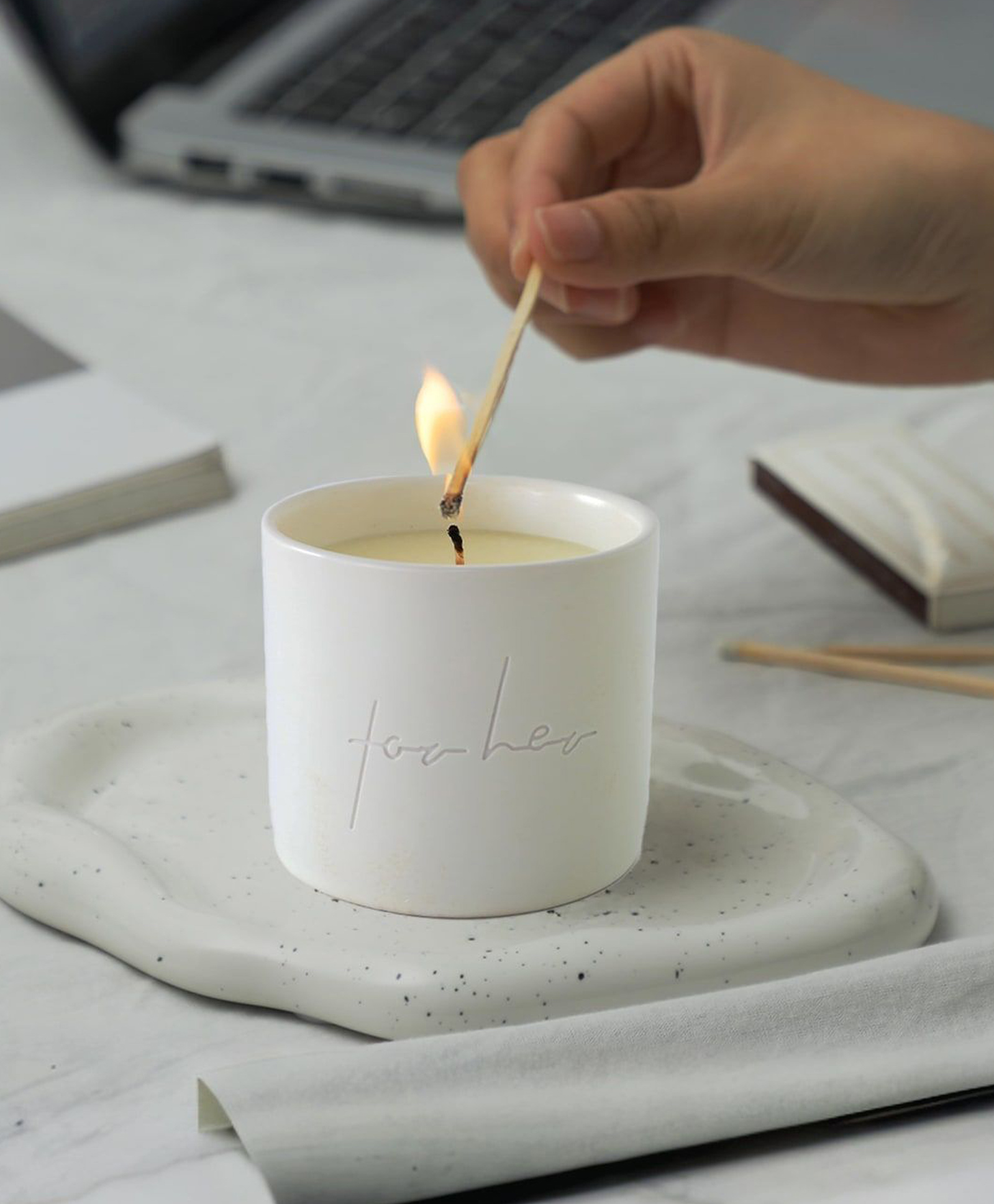 UMAI: Better Home 50 Hrs Scented Candles - Ceramic Jar Sea of Roses - Perfect Gifts Wedding Décor-image-7