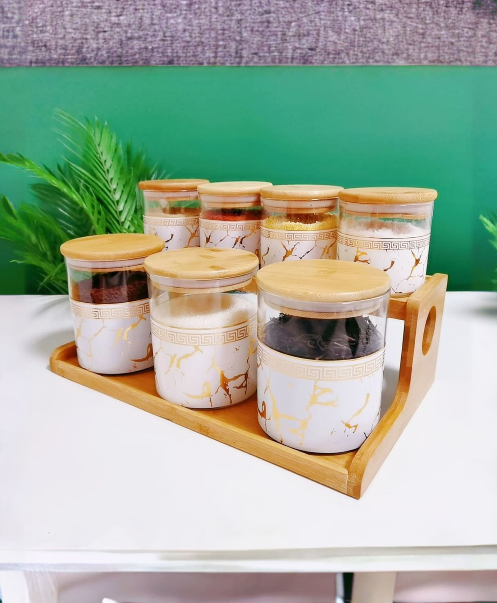 UMAI Glass Containers: Organize Store & Keep Fresh - 7 Piece Set (4x350ml 3x850ml)-picture-34
