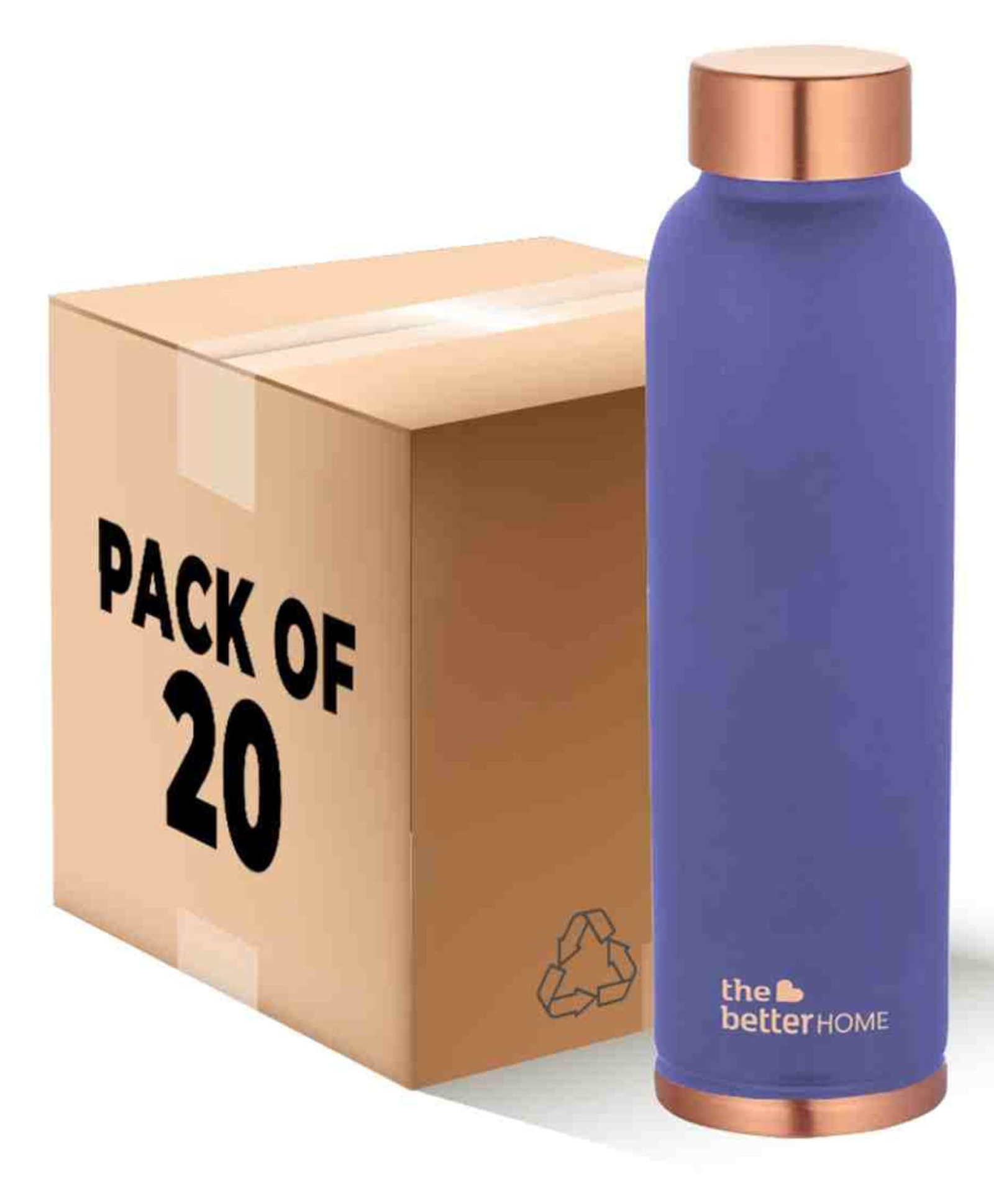 The Better Home Copper Water Bottle | 1L | Rust Proof BPA Free | Purple | Anti Oxidant | Eco-Friendly Container-image-37