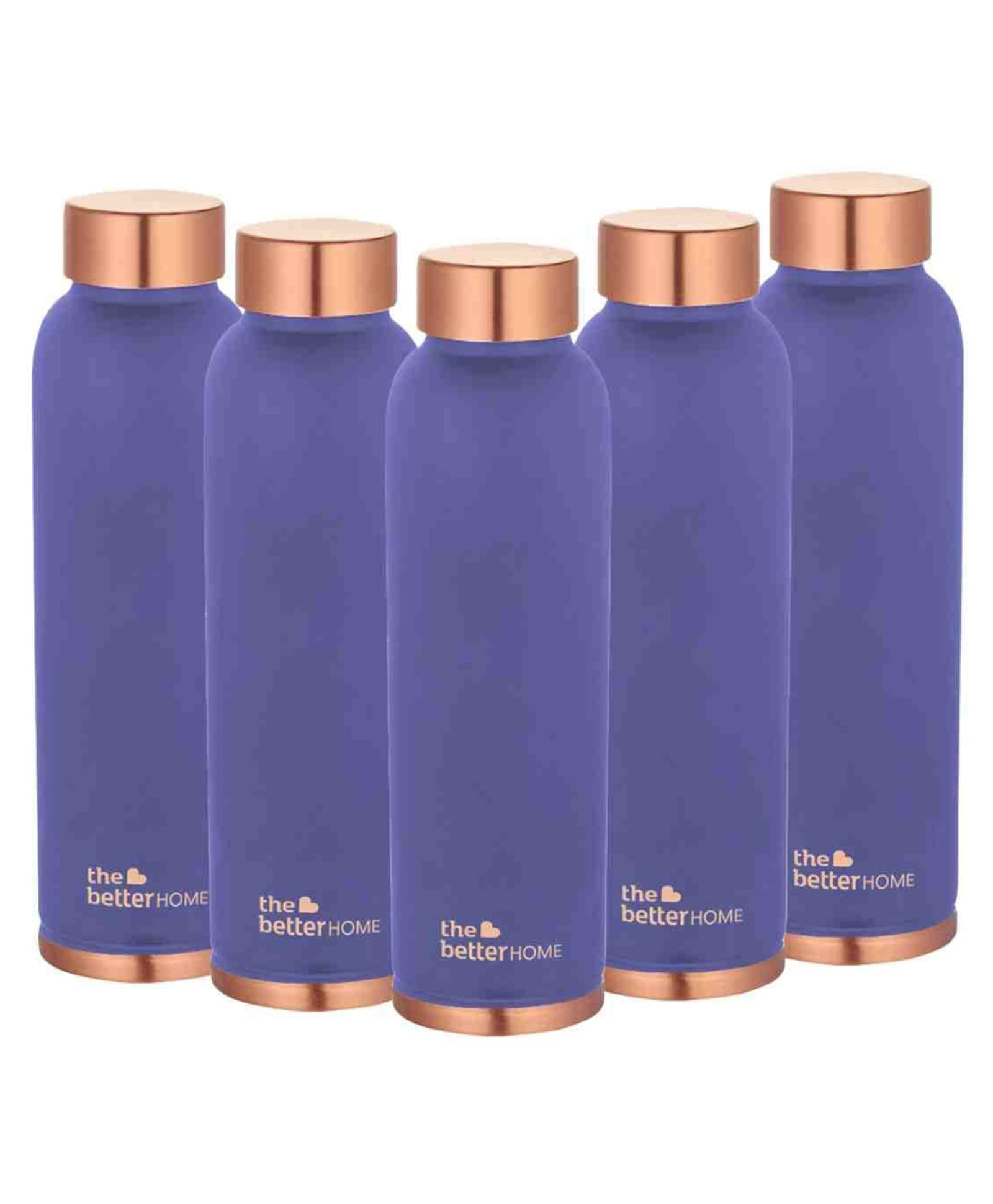 Better Home 100% Copper Water Bottle - 1L, Rust Proof, BPA Free, Purple, Eco-Friendly Hydration-image-35
