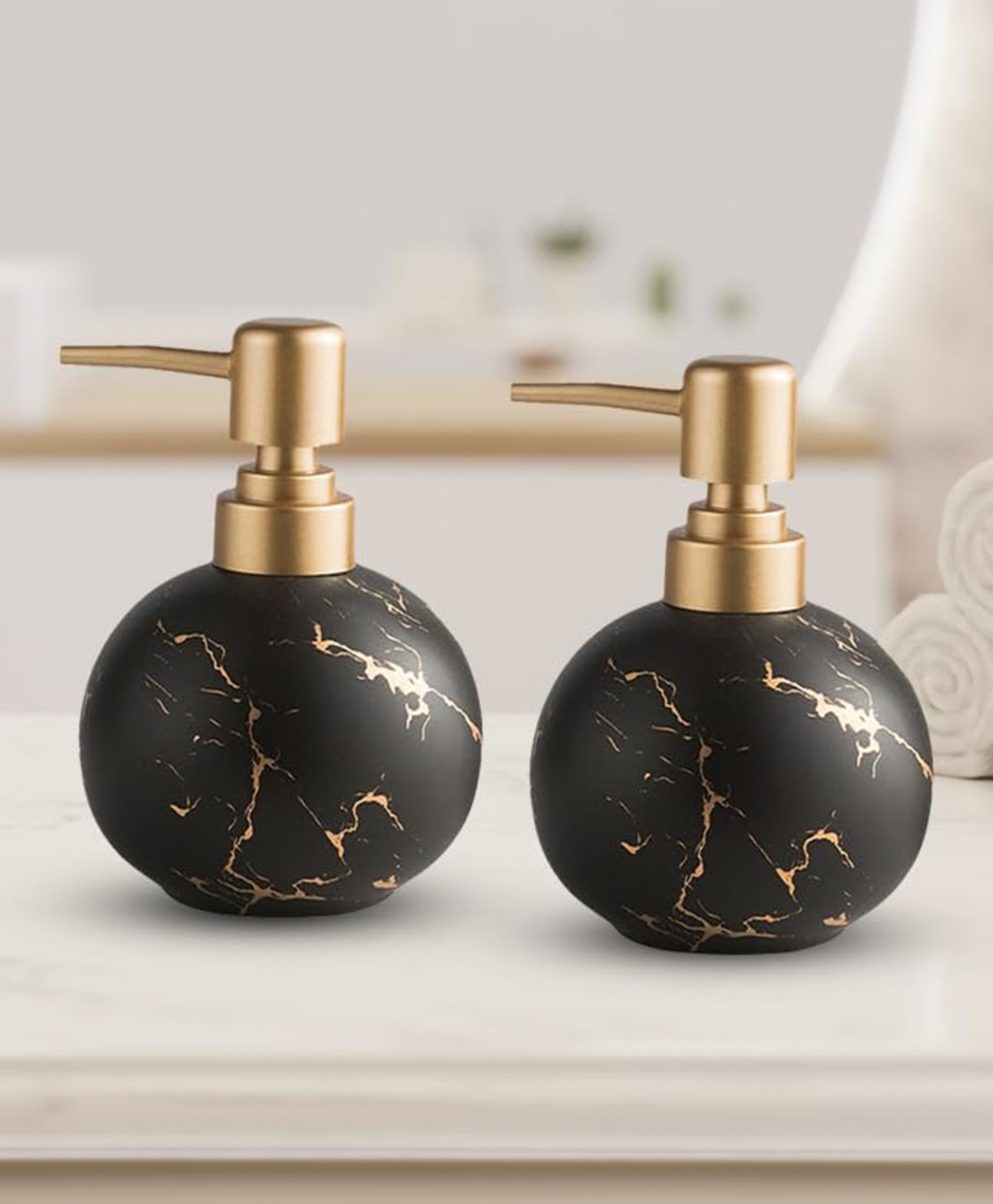 Better Home 300ml Black Dispenser Bottles - Set of 2 | Kitchen & Bathroom | Shampoo, Hand Wash, Sanitizer & More-image-9