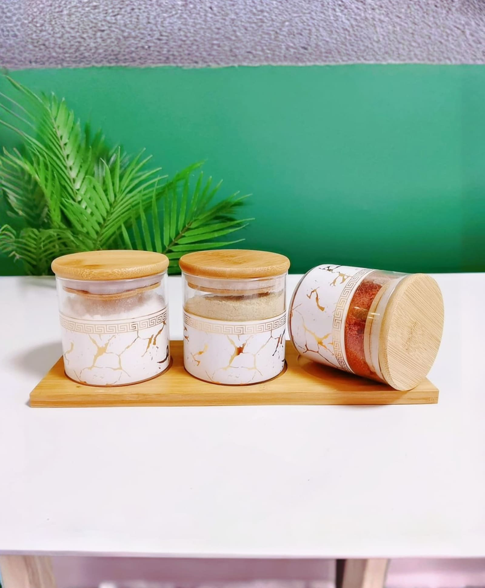 UMAI Glass Containers w/ Bamboo Lid | Kitchen Storage | Airtight 3-Piece Set | 850ml each-picture-28