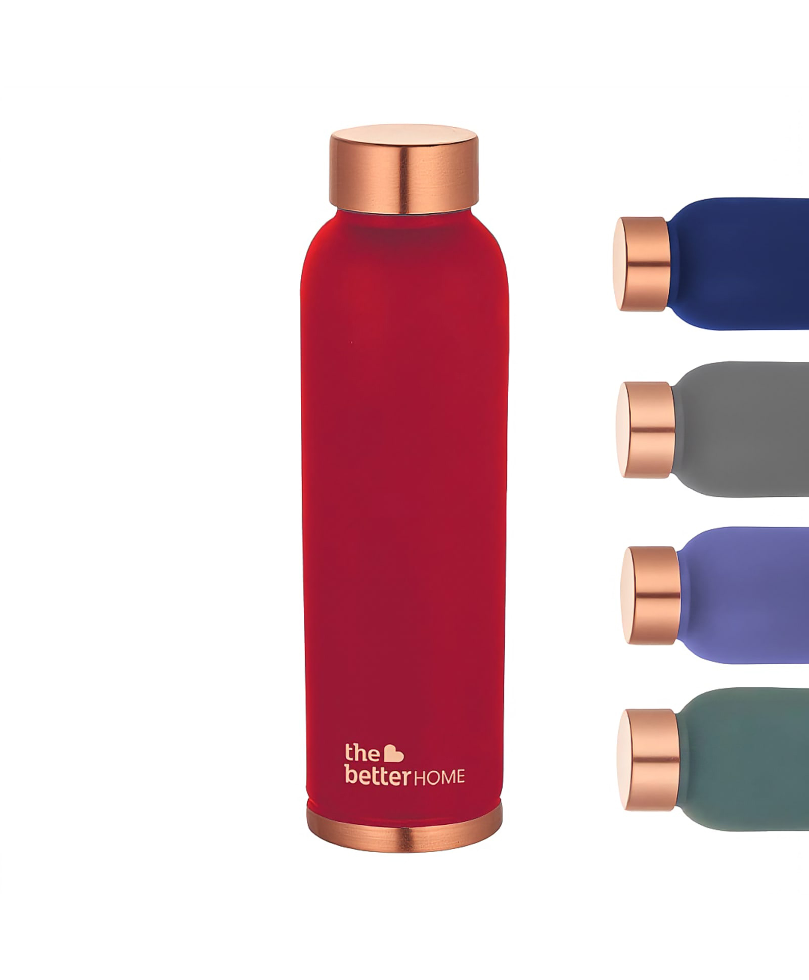 Better Home Pure Copper Water Bottle -1L | Rust Proof, BPA Free | Anti Oxidant - Maroon | Health & Wellness-image-44