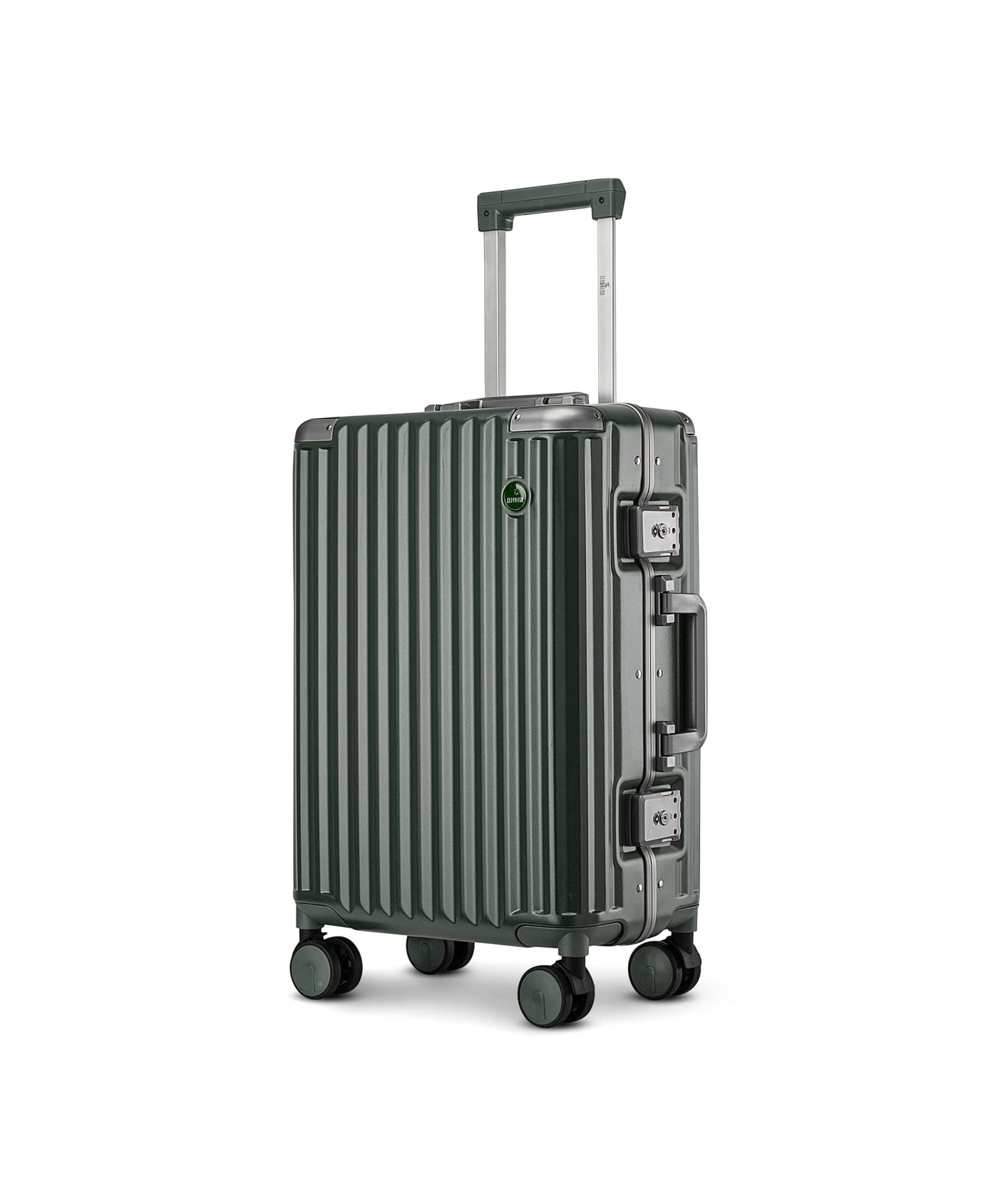 Clownfish Stark Series Luggage: 22 inch Polycarbonate Suitcase with 8 Wheels & TSA Locks - Forest Green, Small Size-image-33