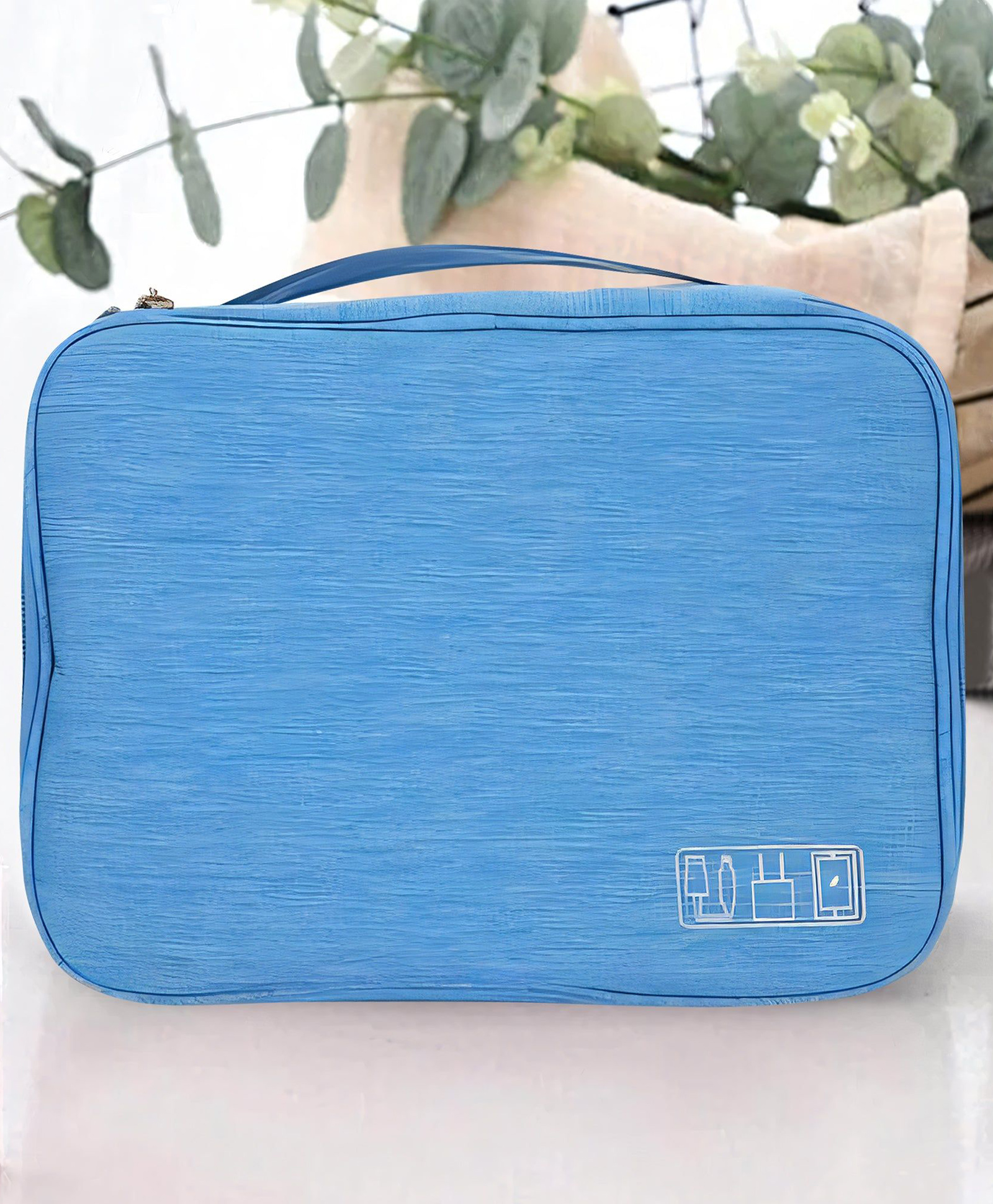 UMAI Kuber Industries Travel Organizer | Blue Pouch for Electronic Accessories | Multipurpose Gadget & Cable Organizer-image-1