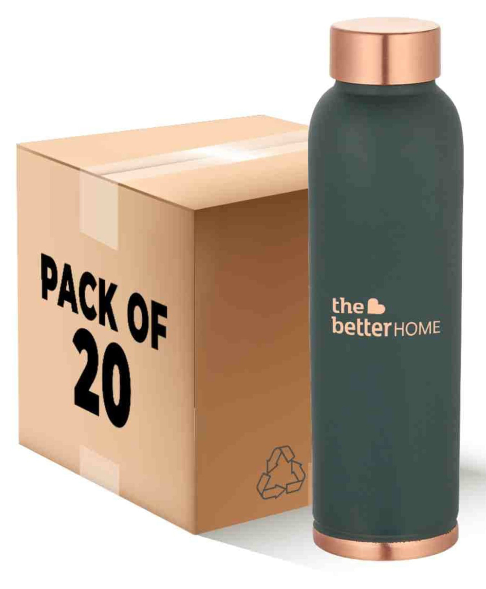 The Better Home 1L Copper Water Bottle | 100% Pure Copper | BPA Free & Antioxidant | Pack of 1 by The Better Home-image-24