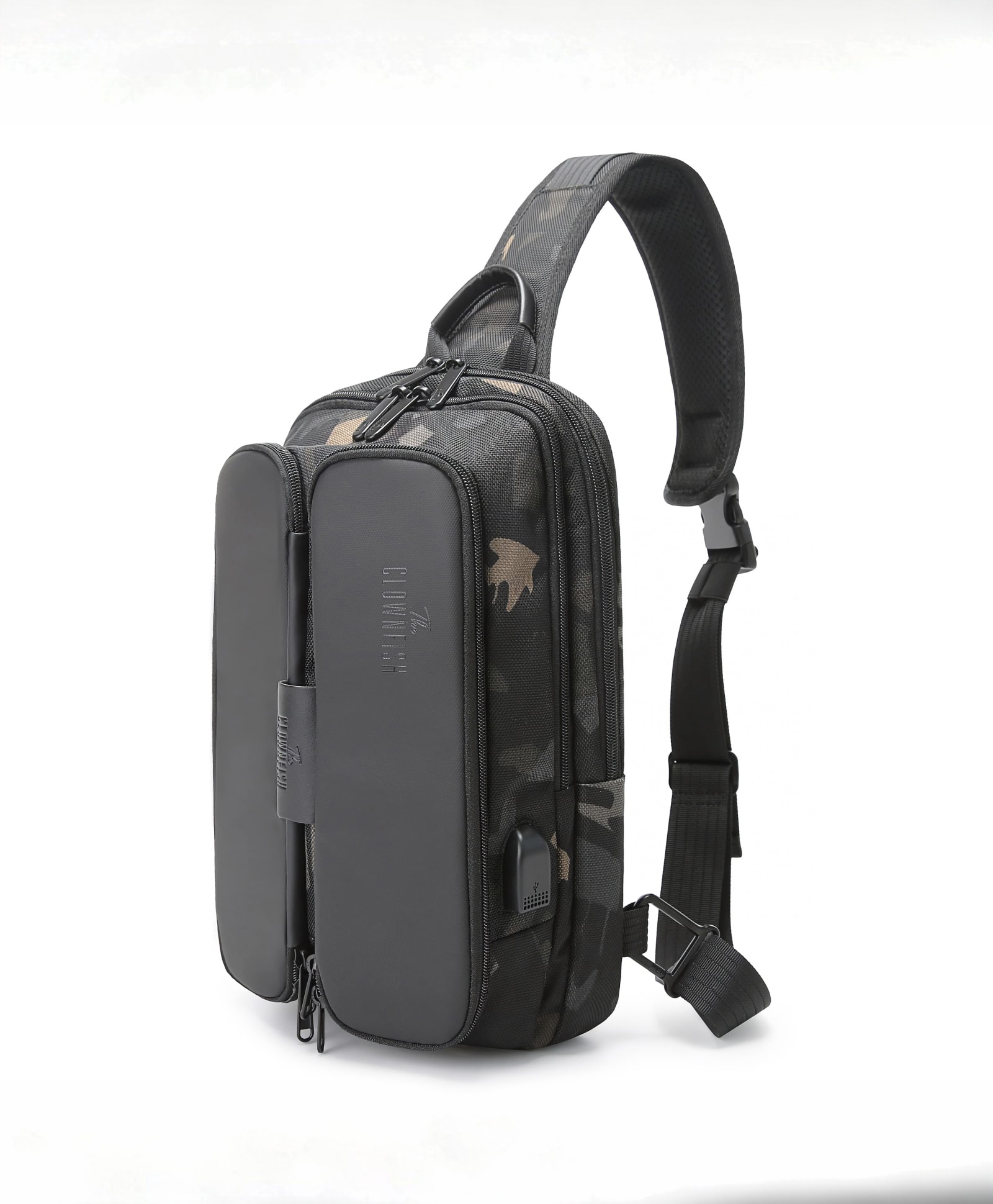Clownfish USB Crossbody Bag (Camo): Water Resistant, Anti-theft, Single Shoulder Chest Pack - Perfect for On-the-Go!-image-16