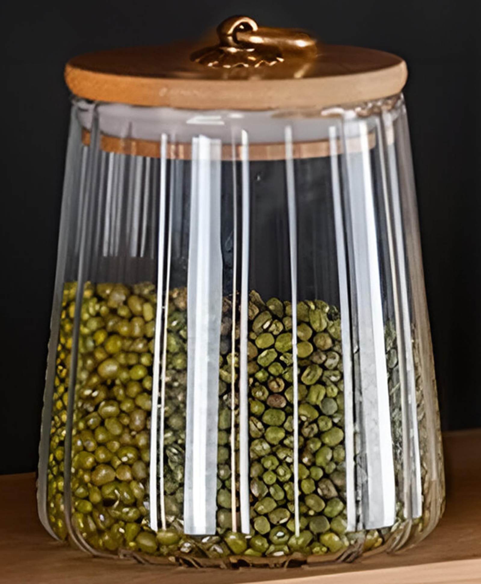The Better Home Borosilicate Jar | 680ml | Air Tight | Bamboo Lid | Kitchen Containers-picture-19