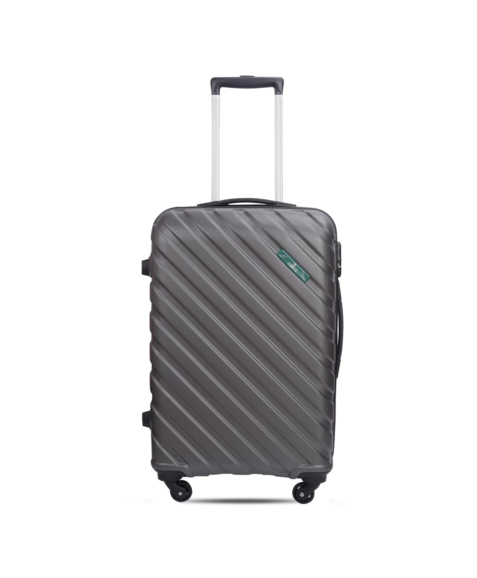 The Clownfish Copper Silver Abs Hard Case Suitcase - 24 Inch, 4-Wheel Trolley Bag, Medium Size (65 cm)-image-41