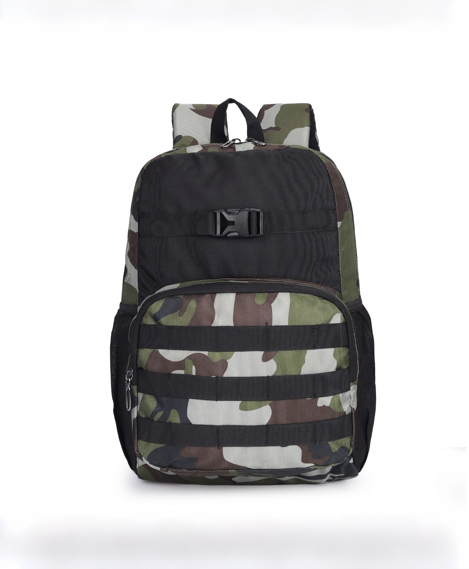 The Clownfish Squadron Camouflage Laptop Backpack - 21L, 14-Inch - Unisex Travel Bag With Polyester Material, Green Camo-picture-32