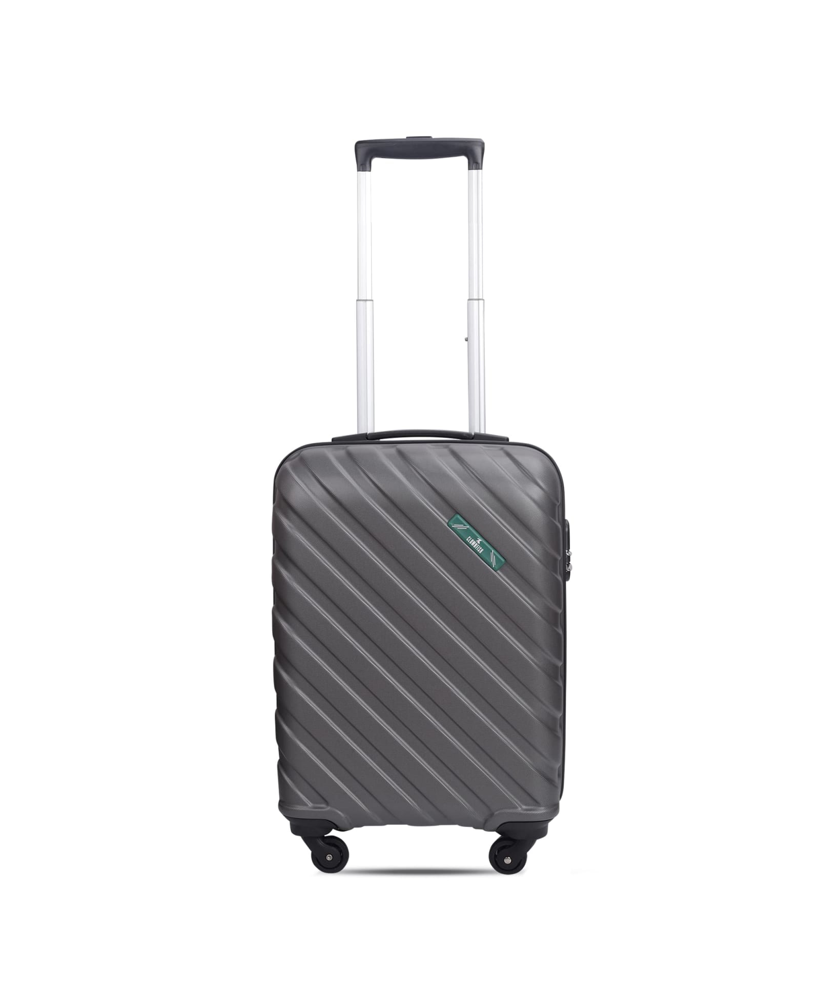 The Clownfish Armstrong Luggage Abs Hard Case Suitcase Four Wheel Trolley Bag- Copper Silver (Small Size,54 cm-20 Inch)-image-1