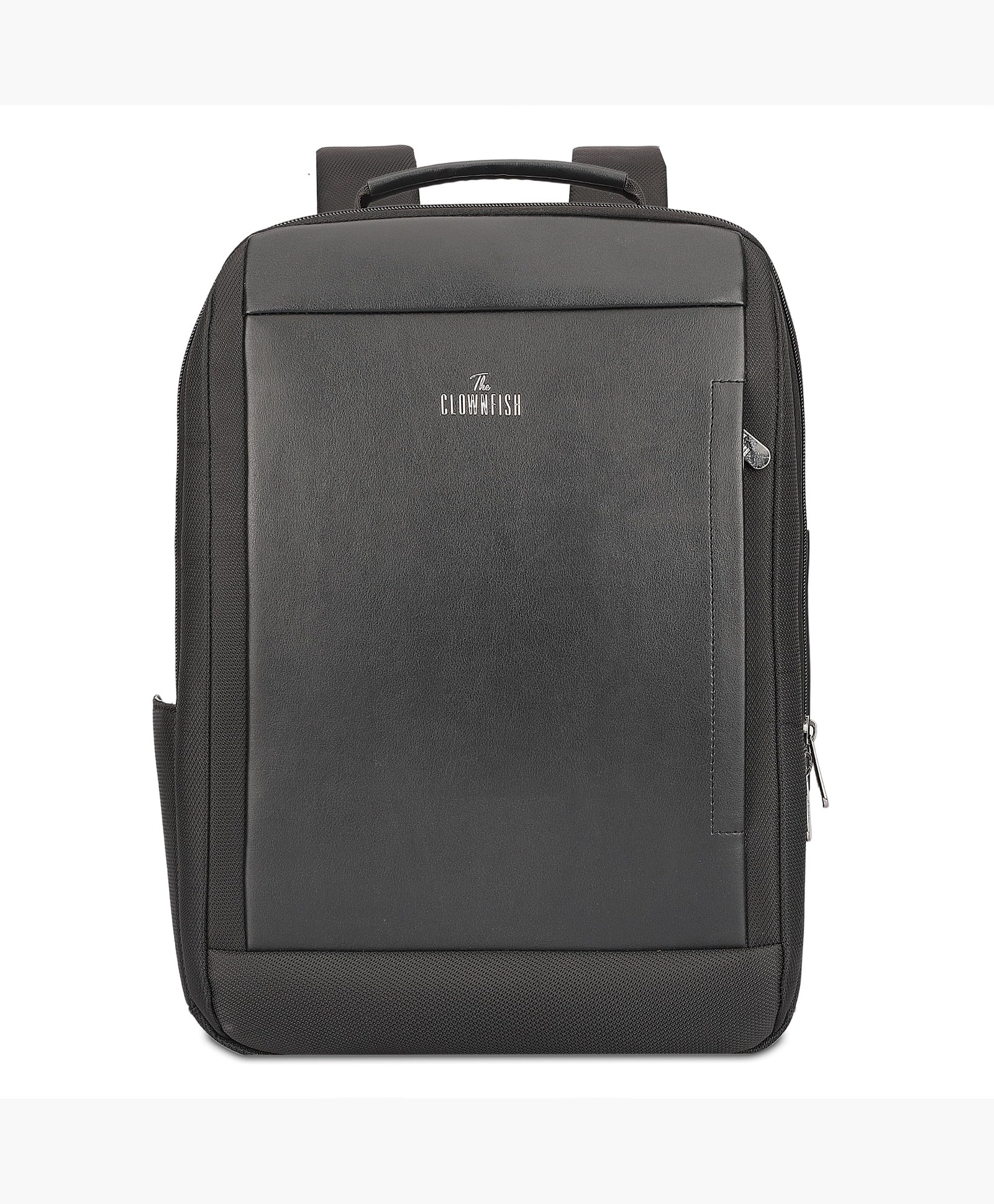 THE CLOWNFISH Circuitguard Series Polyester 15.6 inch Unisex Expandable Travel Laptop Backpack with USB Port (Black)-image-12
