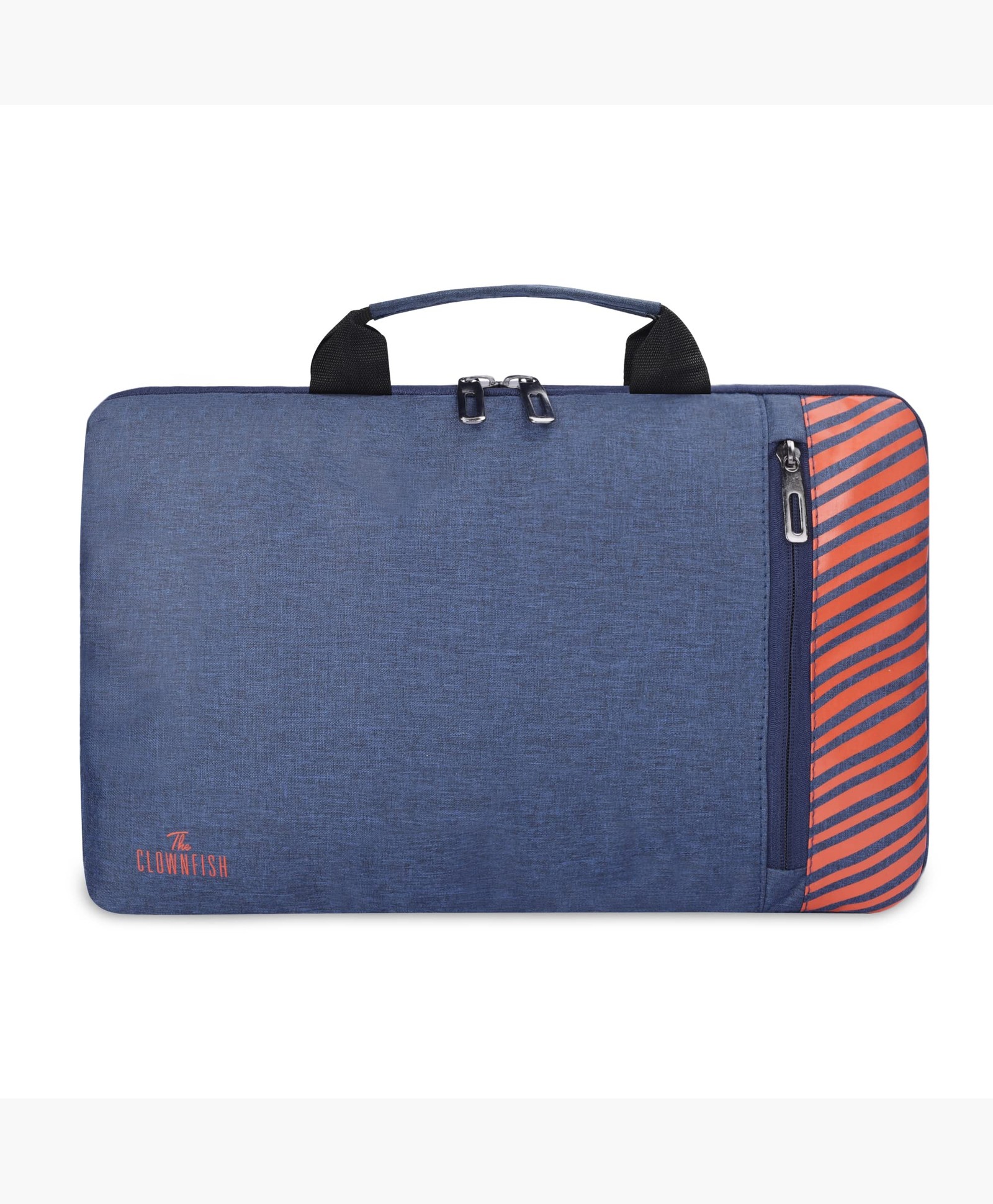 THE CLOWNFISH Rex Series Polyester Unisex 15.6 inch Laptop Sleeve Tablet Case with Comfortable Carry Handles (Blue)-image-30