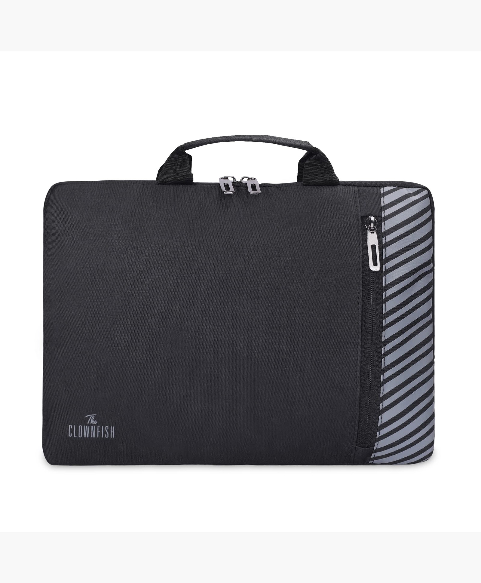 THE CLOWNFISH Rex Series Polyester Unisex 13 inch Laptop Sleeve Tablet Case with Comfortable Carry Handles (Black)-picture-19