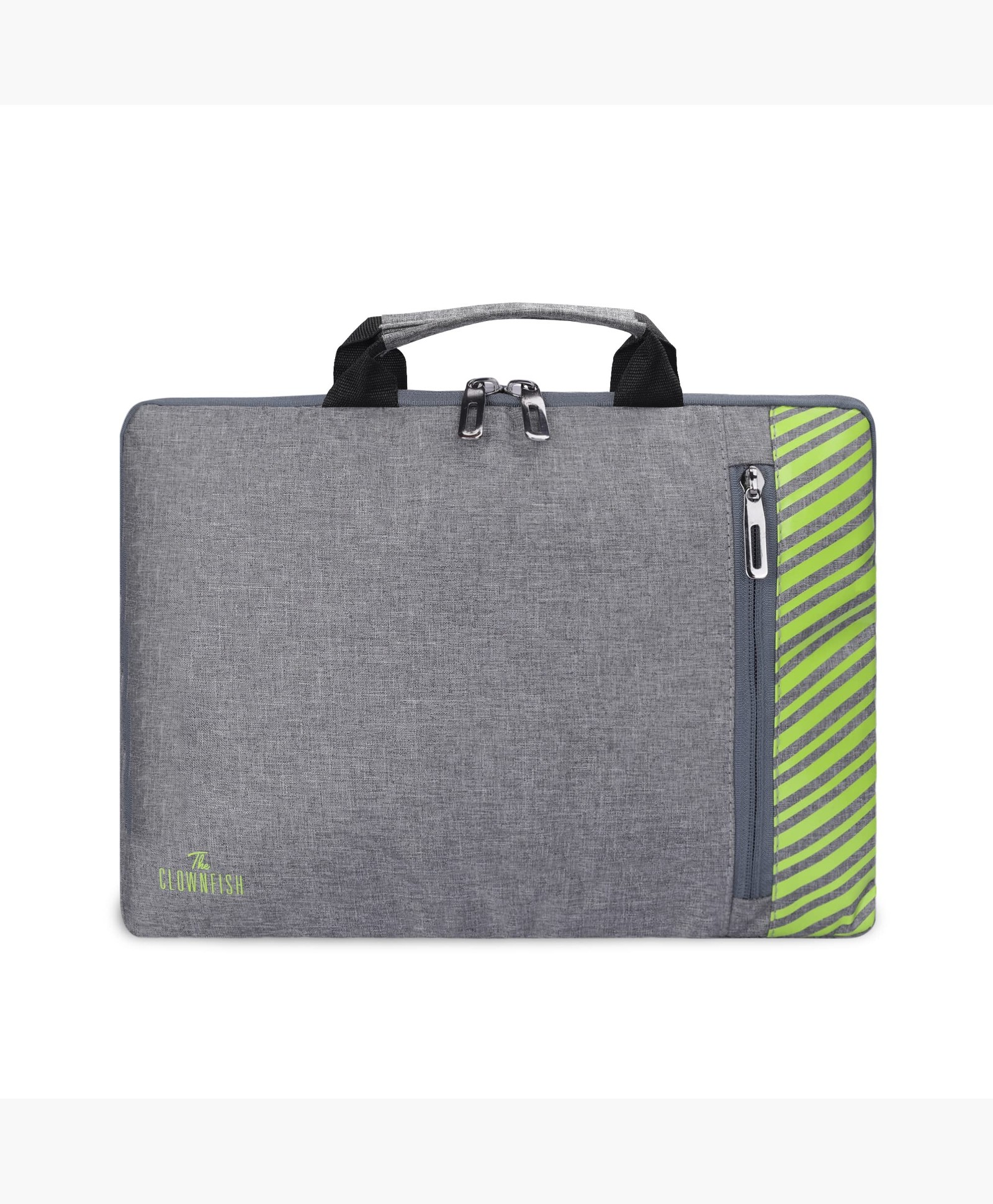 THE CLOWNFISH Rex Series Polyester Unisex 13 inch Laptop Sleeve Tablet Case with Comfortable Carry Handles (Grey)-picture-15