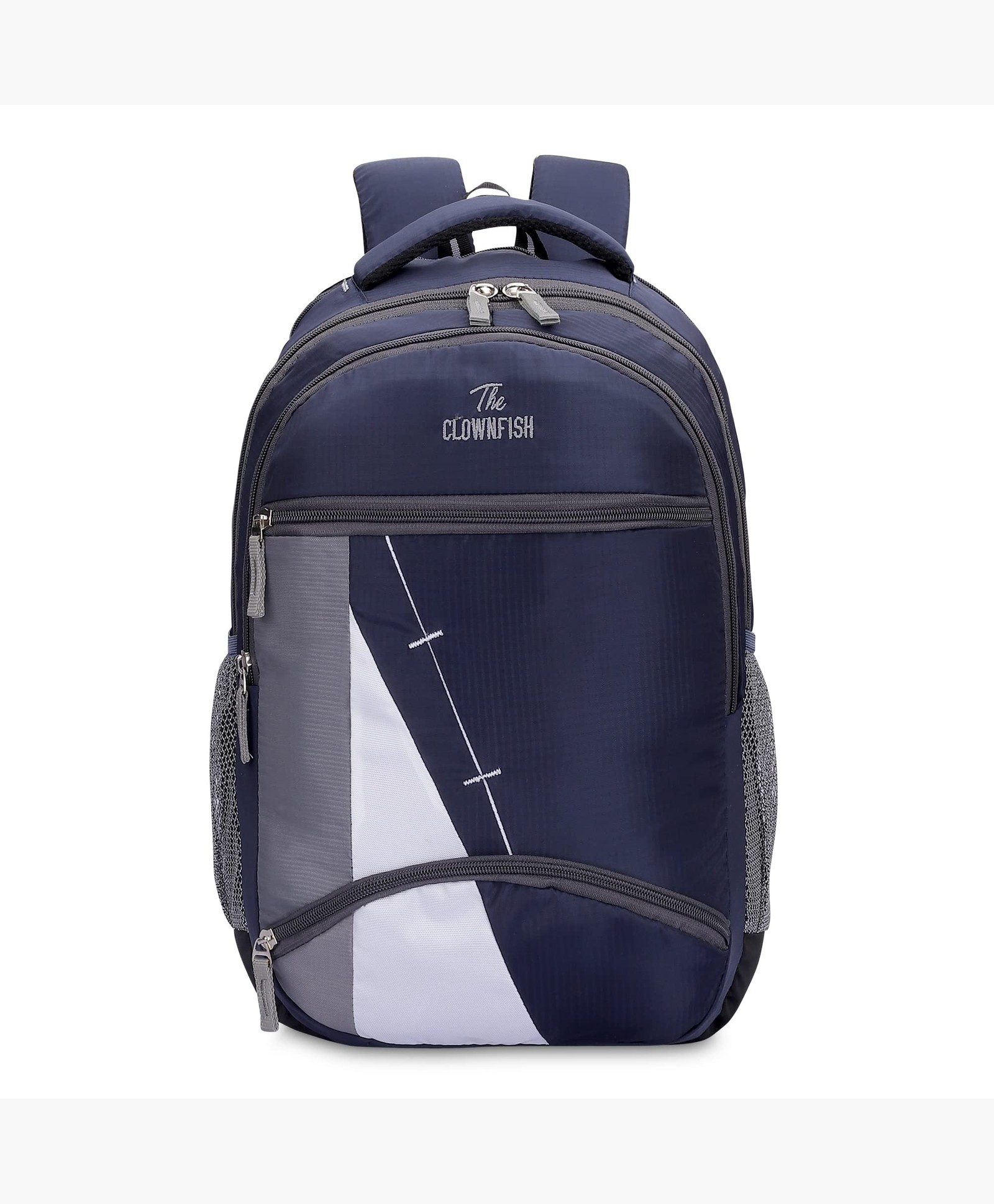 THE CLOWNFISH Karleen Series Polyester 28 Litres Unisex Travel Laptop Backpack for 15.6 inch Laptops (Navy Blue)-picture-48