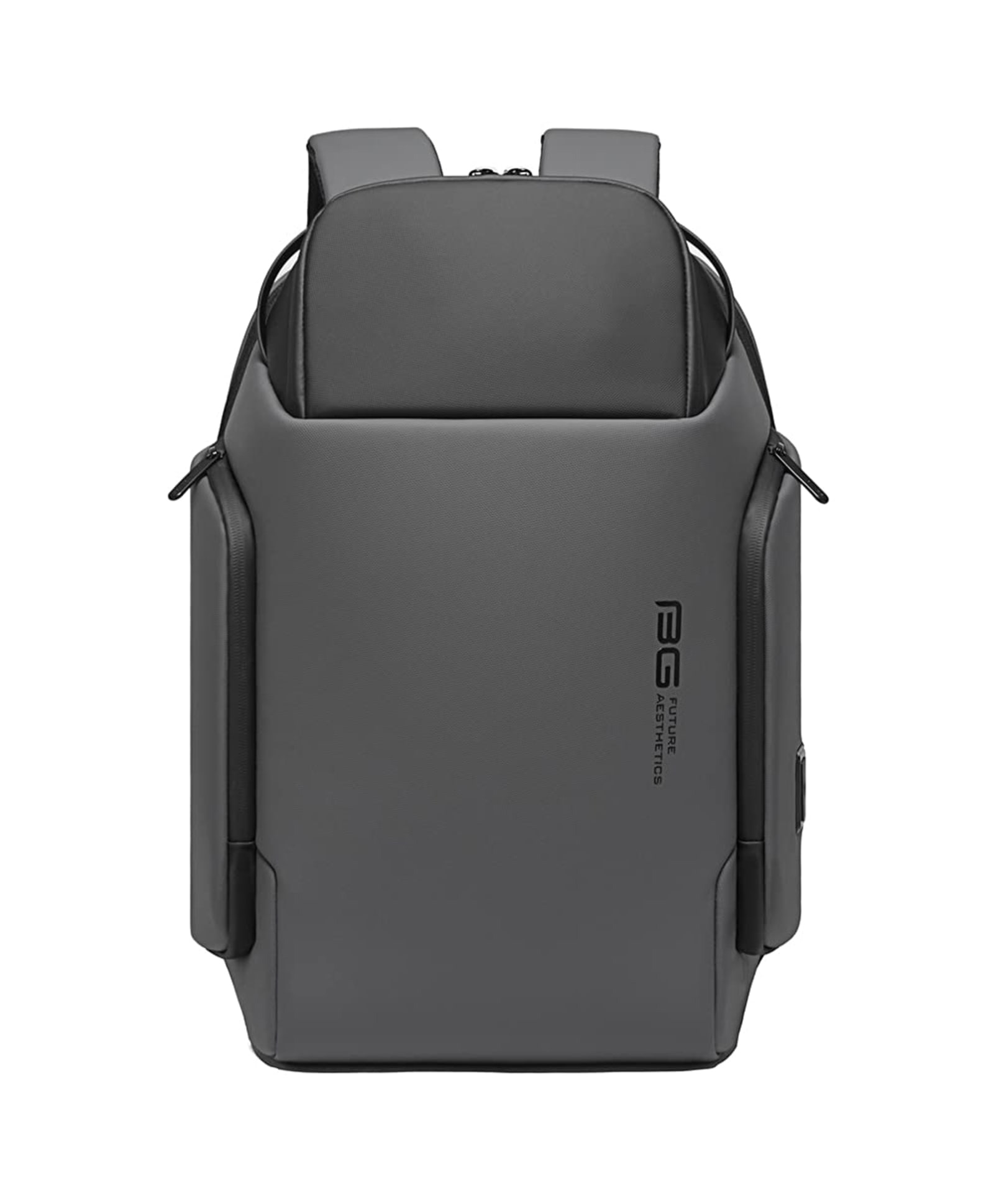 THE CLOWNFISH Water Resistant Polyester Unisex 15.6 inch Travel Laptop Backpack with USB Port (Grey)-picture-19
