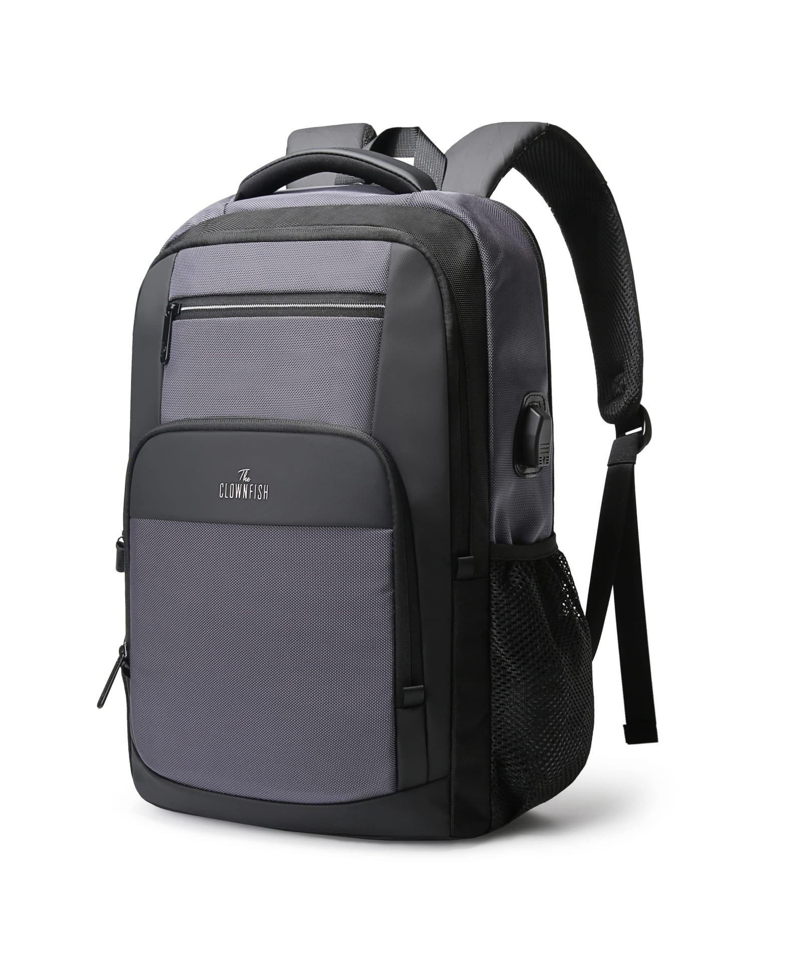THE CLOWNFISH 16 Litres Unisex Polyester Outdoor Travel Laptop Backpack fits 15.6 inch laptop (GREY)-picture-14