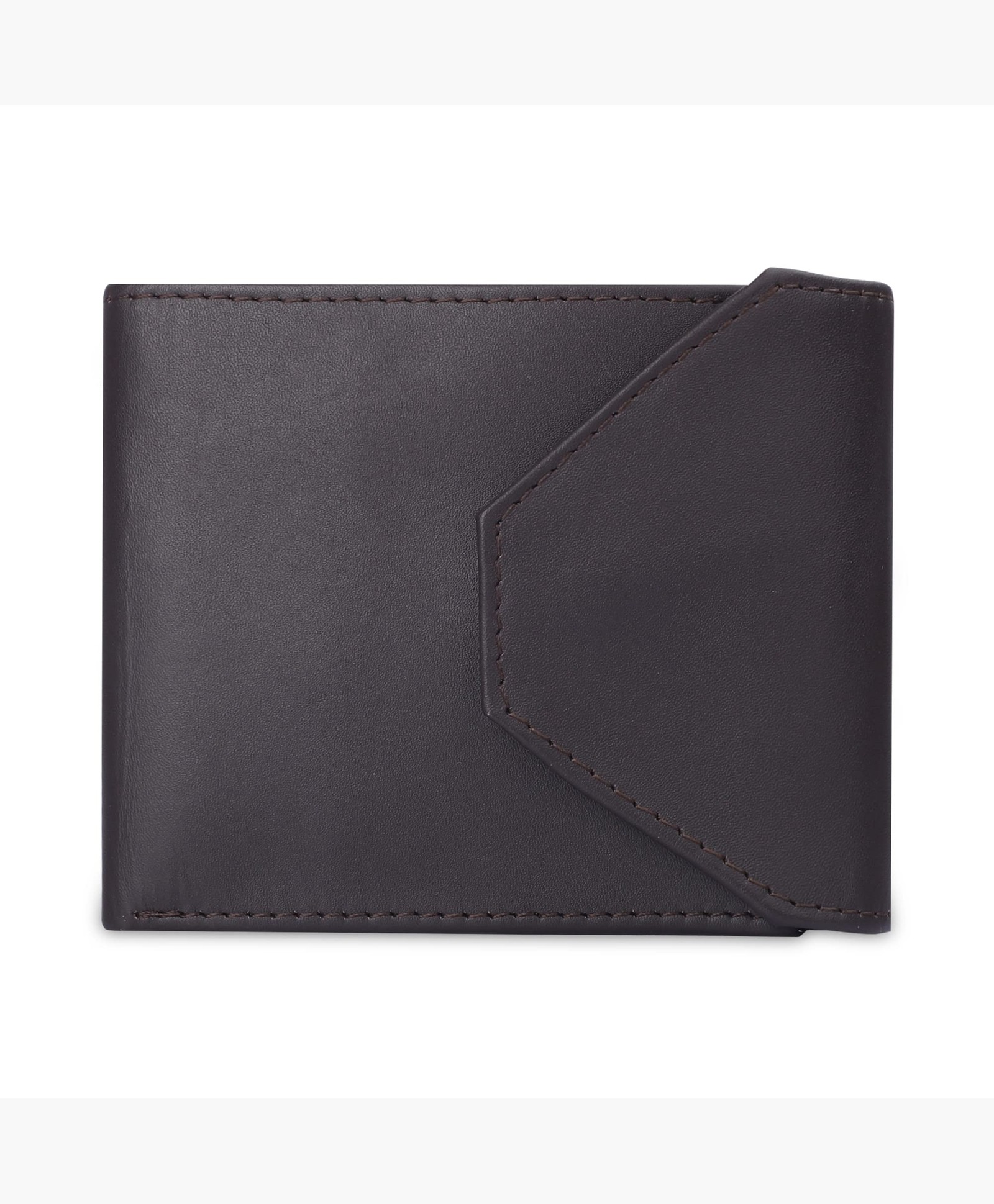 THE CLOWNFISH RFID Protected Genuine Leather Wallet for Men with Multiple Card Slots (Dark Brown)-picture-22