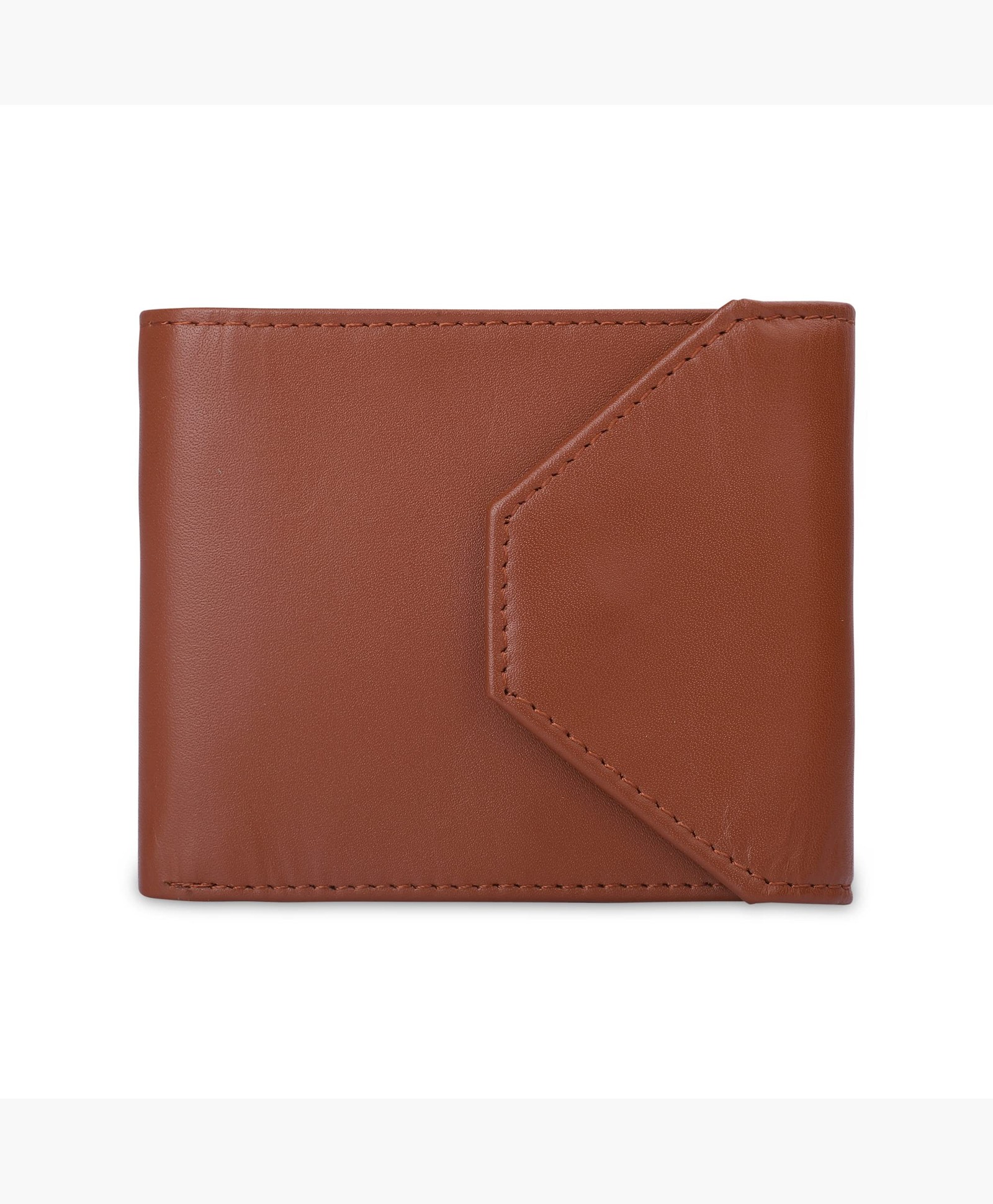 THE CLOWNFISH RFID Protected Genuine Leather Wallet for Men with Multiple Card Slots (Tan)-picture-11
