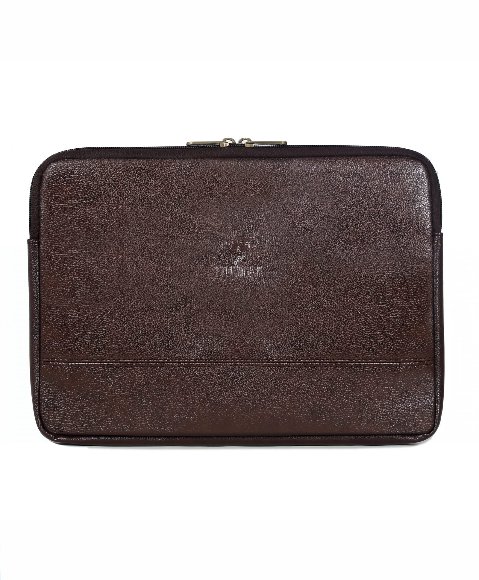 The Clownfish Pascal Faux Leather Unisex 15.6 Inch Tablet Case Laptop Sleeve (Dark Brown)-image-34