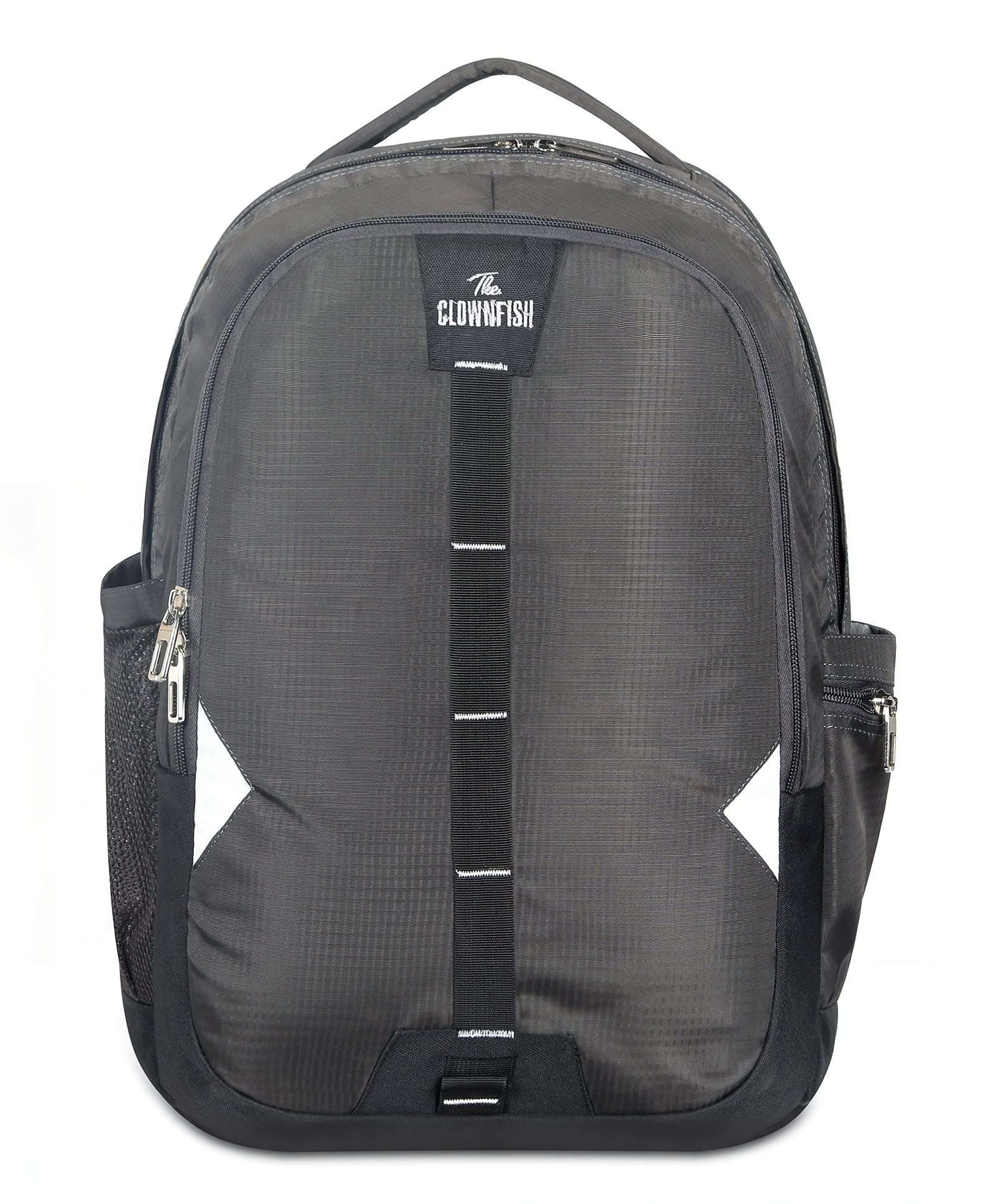 The Clownfish Arrow 48 Litres Polyester Unisex 15.6 Inch Travel Laptop Backpack (Grey)-picture-13