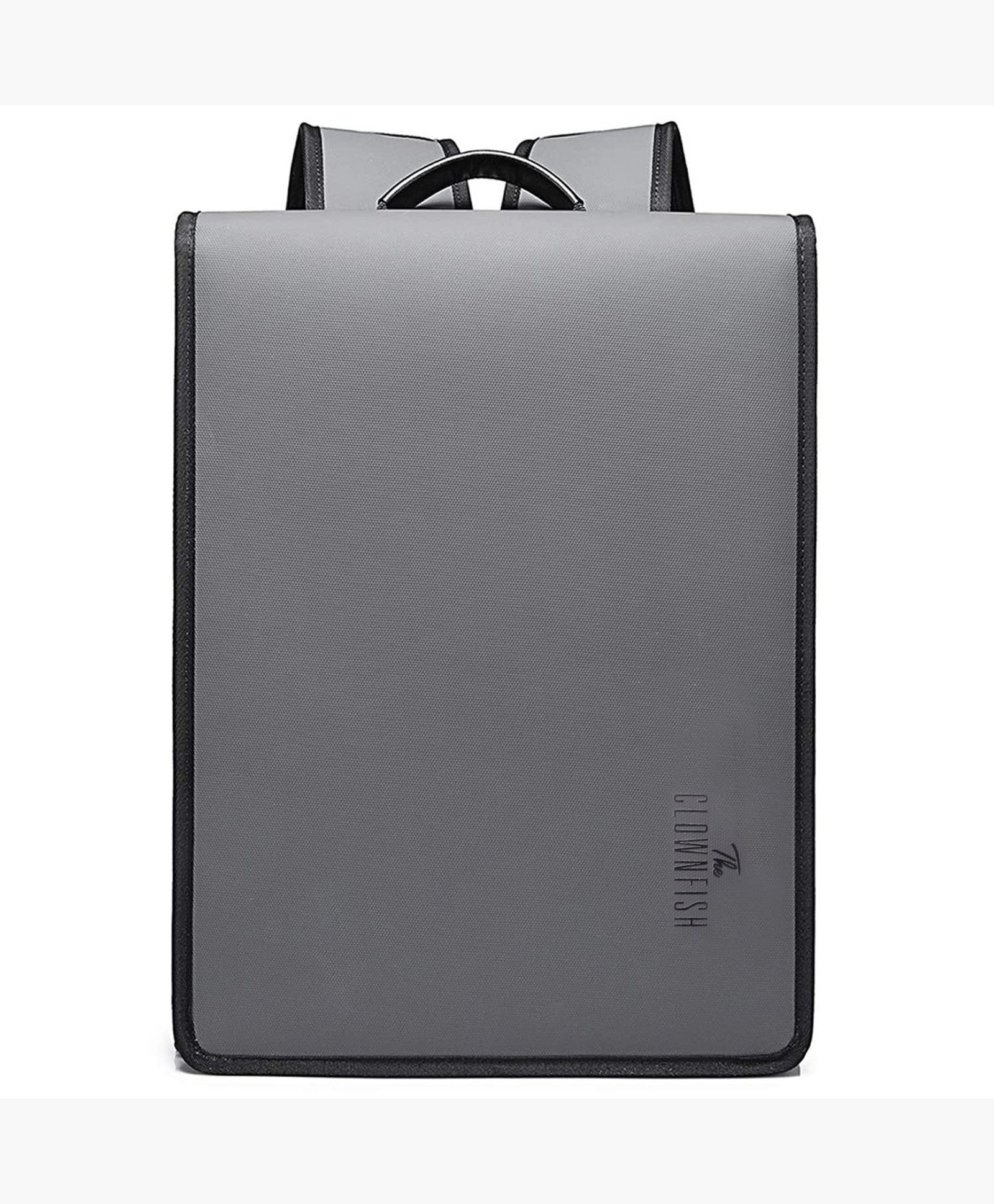 The Clownfish Water Resistant Polyester Unisex Business Travel Laptop Backpack (Grey)-picture-11