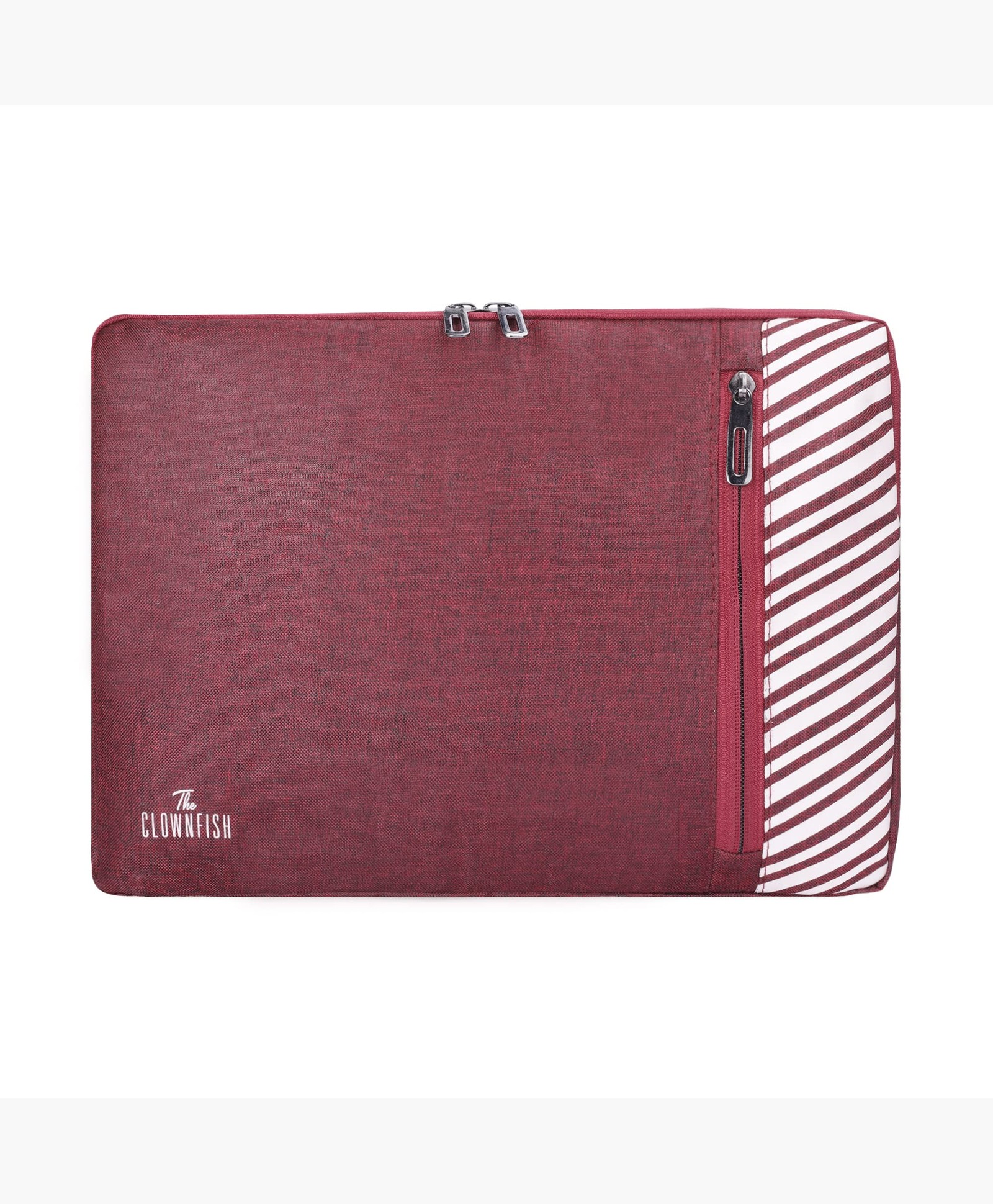 THE CLOWNFISH Algo Series Polyester Unisex 13 inch Laptop Sleeve Tablet Case (Maroon)-picture-14