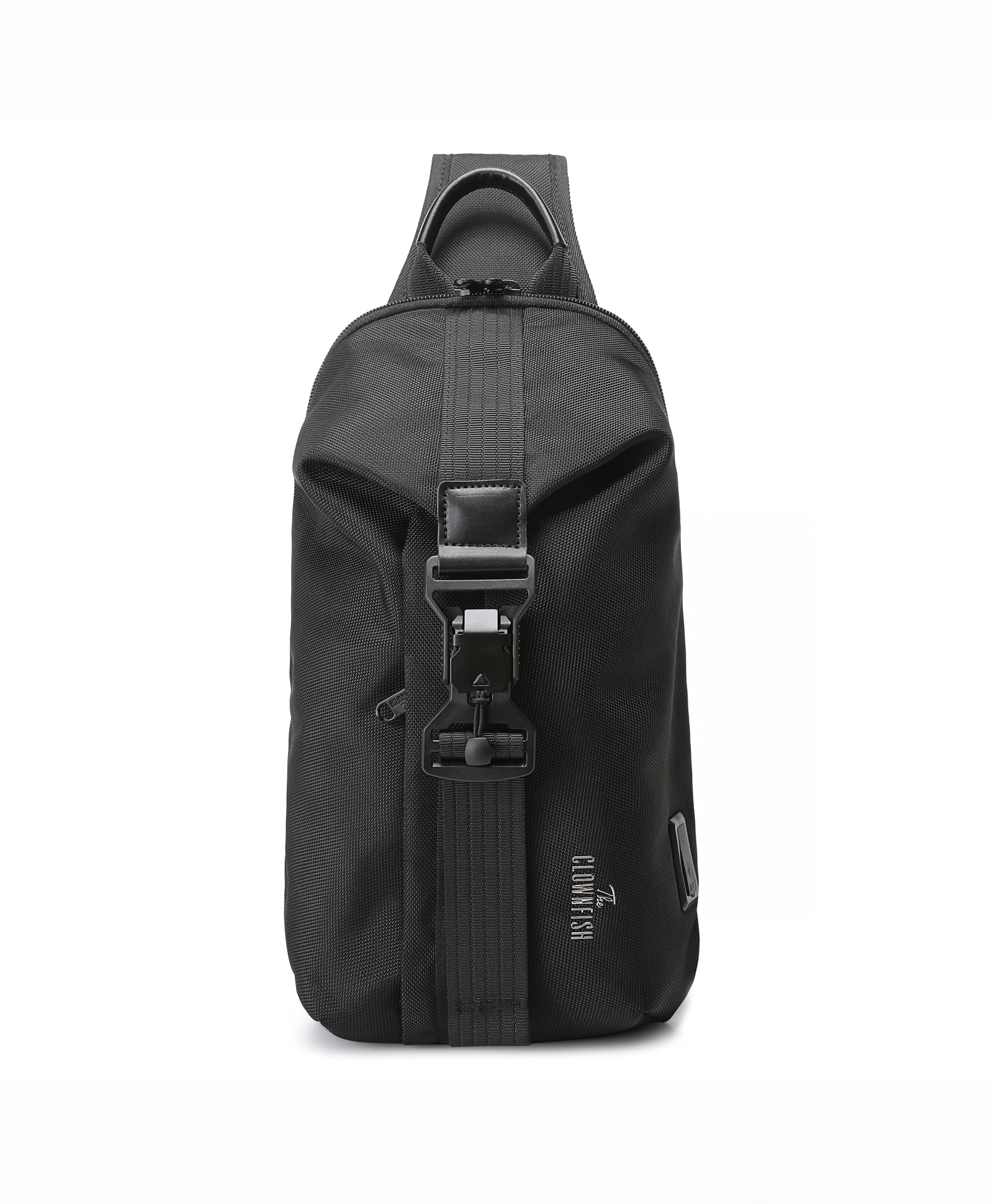 THE CLOWNFISH Unisex-Adult Anti Theft Water Resistant Utility Crossbody Sling Bag With Usb Charging (Grey)-picture-24