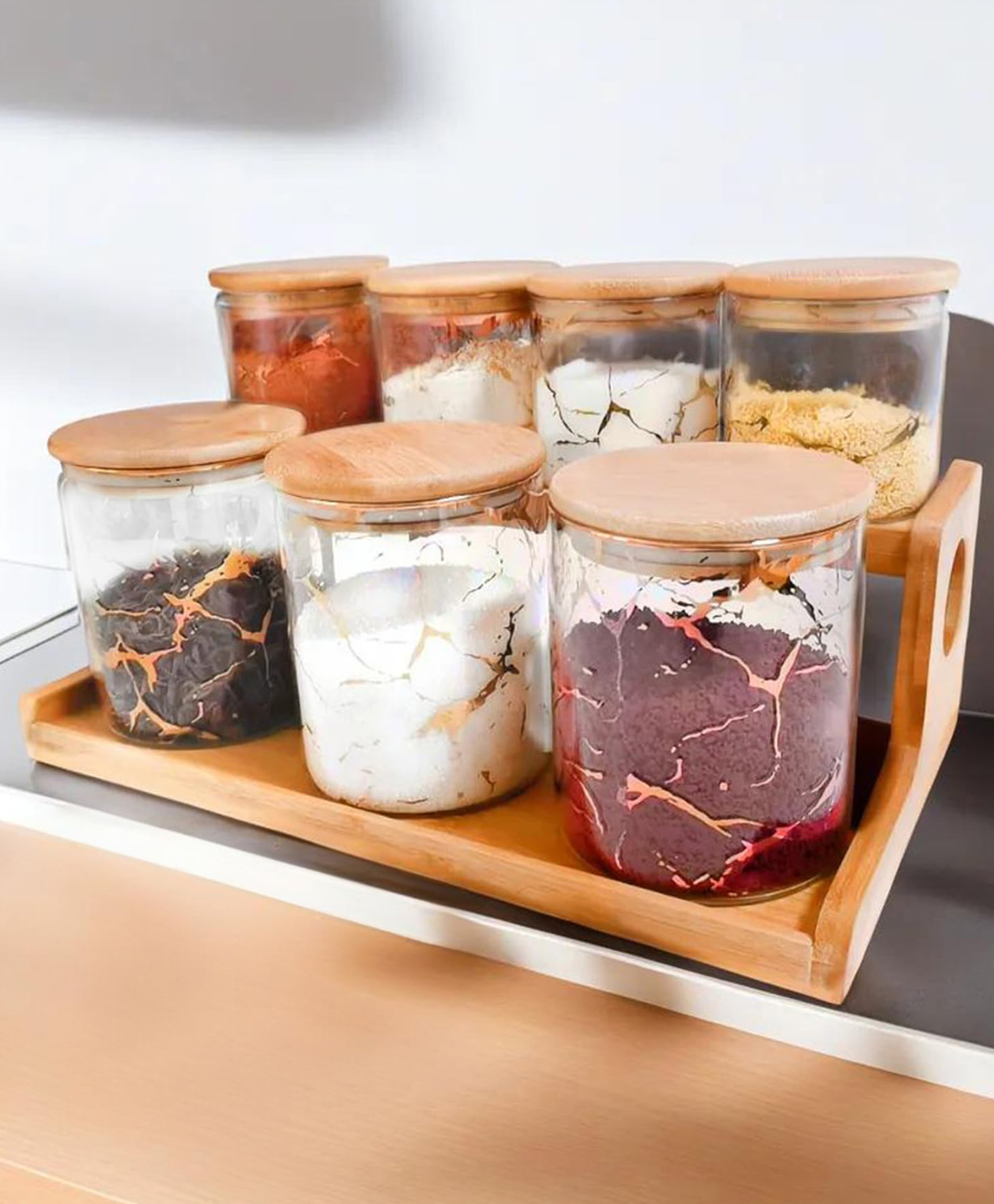 the better home 7 pcs Borosilicate canister set | 350ml | Transparent-2 | PLS780-DH-picture-36