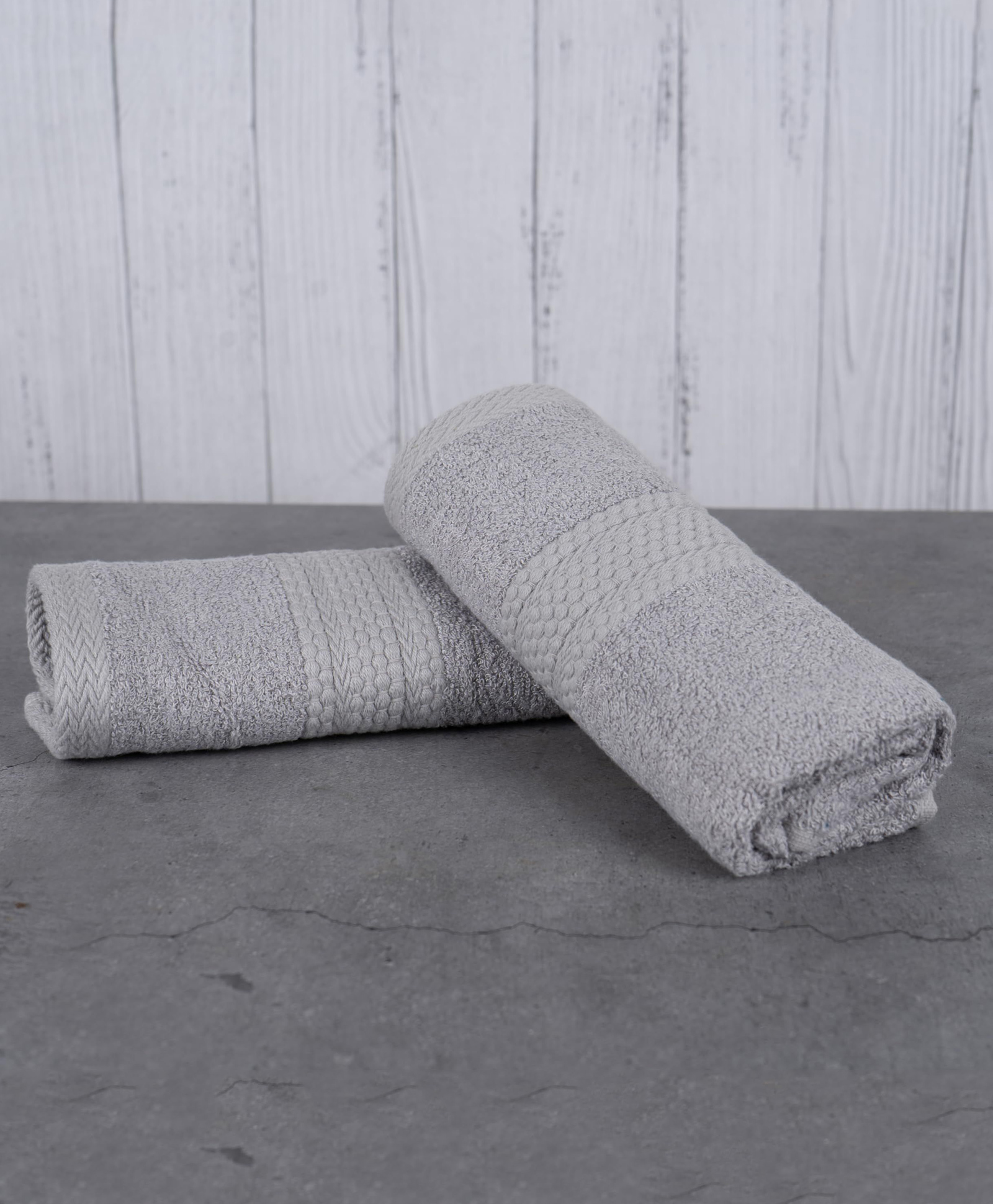 Beplush Eco Lux Collection 450 GSM Hand Towel (Grey) (Pack of 2)-image-7