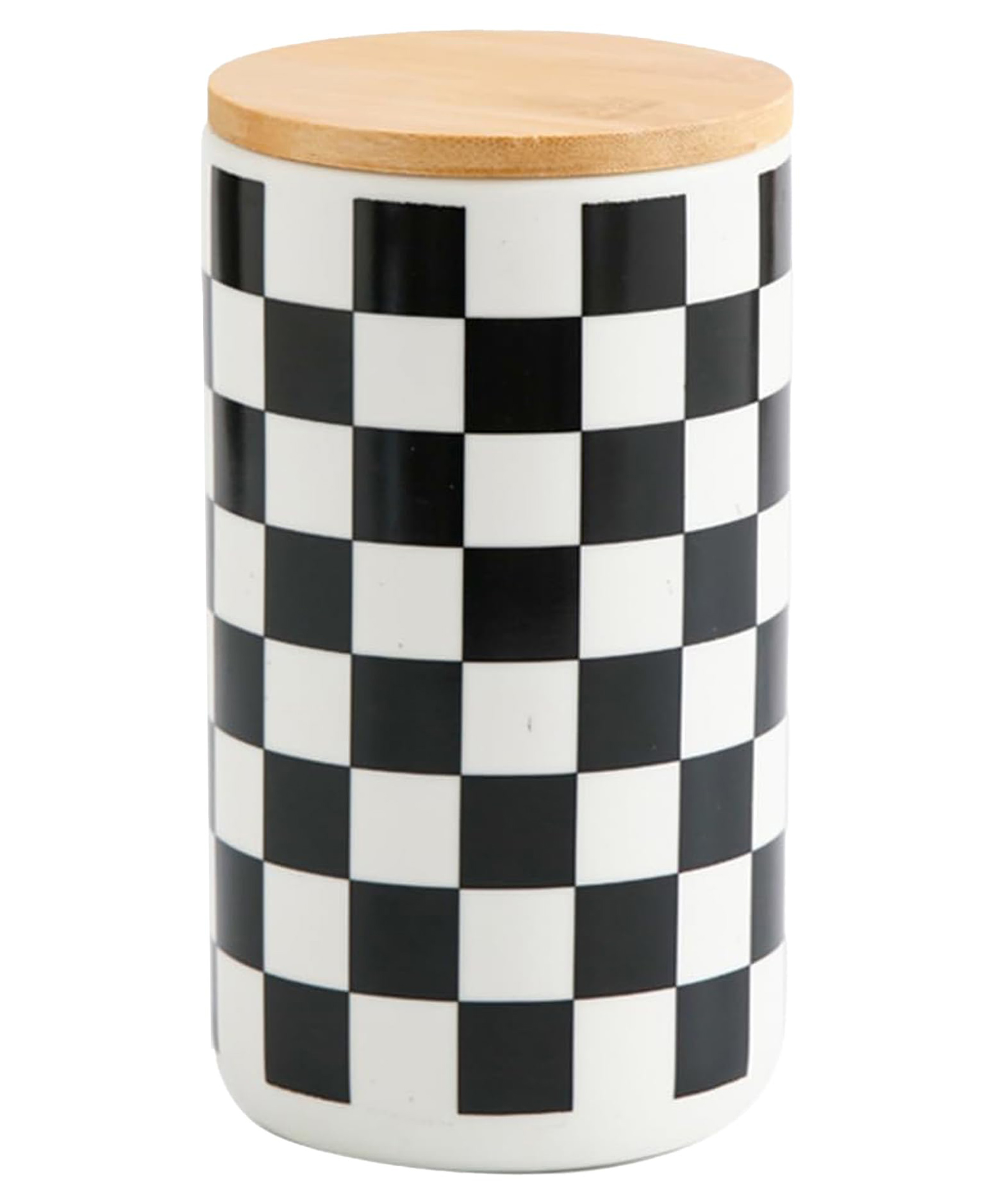 UMAI Ceramic Jar | 1000ml | Black white | Square pattern | YX11-L-SQ-image-45