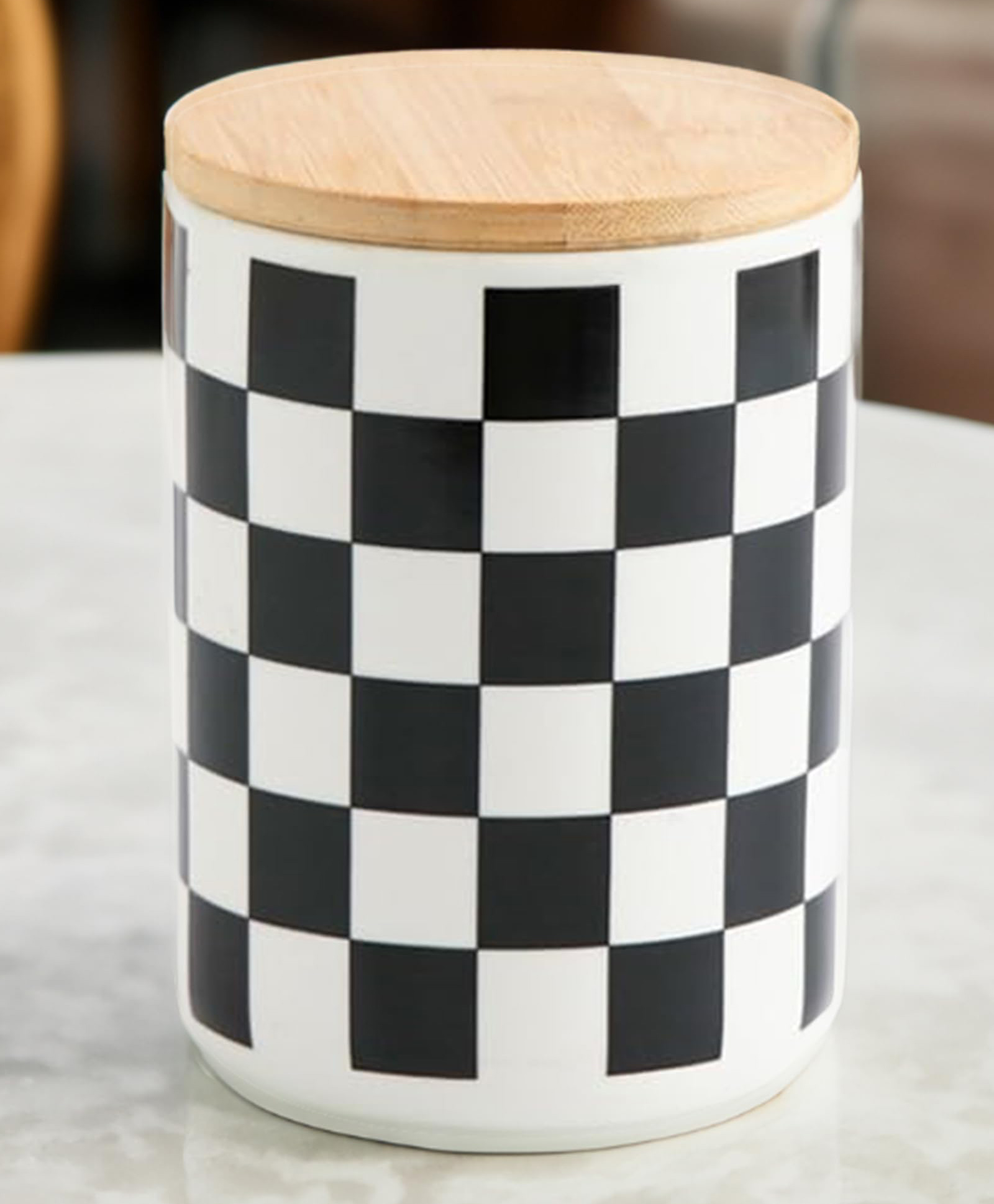 UMAI Ceramic Jar | 800ml | Black white | Square pattern | YX10-M-SQ-image-47