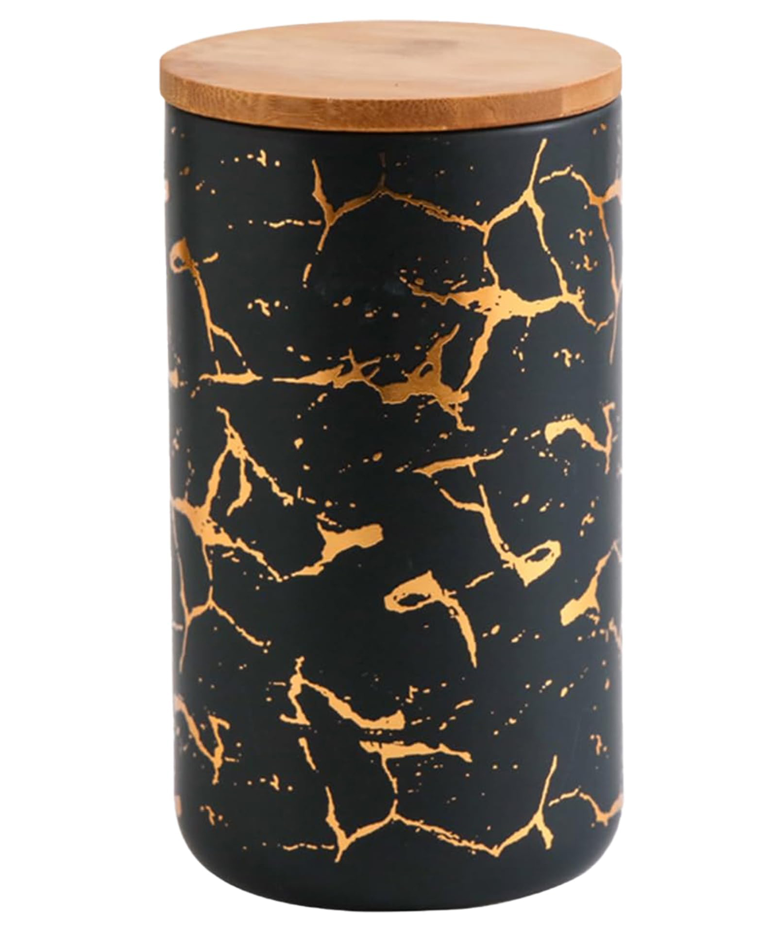 UMAI Ceramic Jar | 1000ml | Black with print | YX13-L-BK-image-48