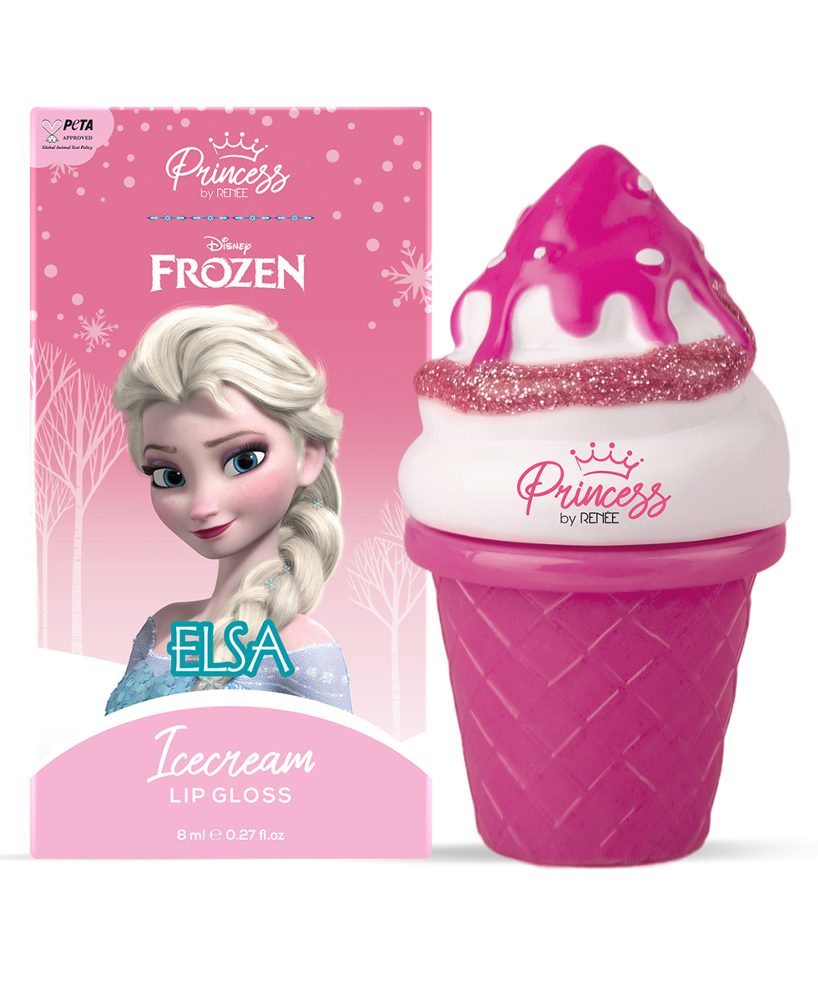 Renee Cosmetics Princess By RENEE Disney Frozen ELSA Icecream Lip Gloss - 8 ml-image-22