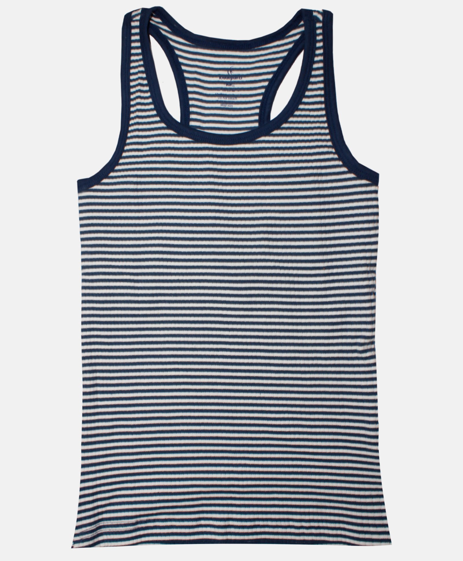 Kiddopanti Sleeveless Striped Camisole - Blue-image-4