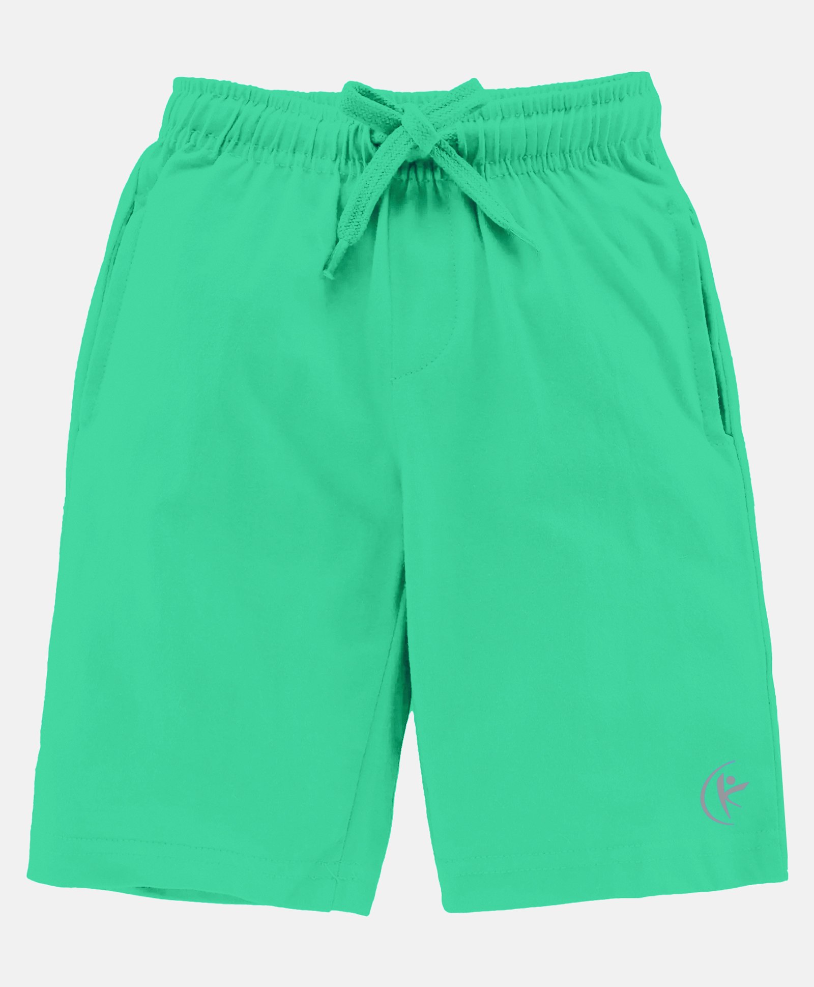 Kiddopanti Solid Shorts - Aqua Green-image-49