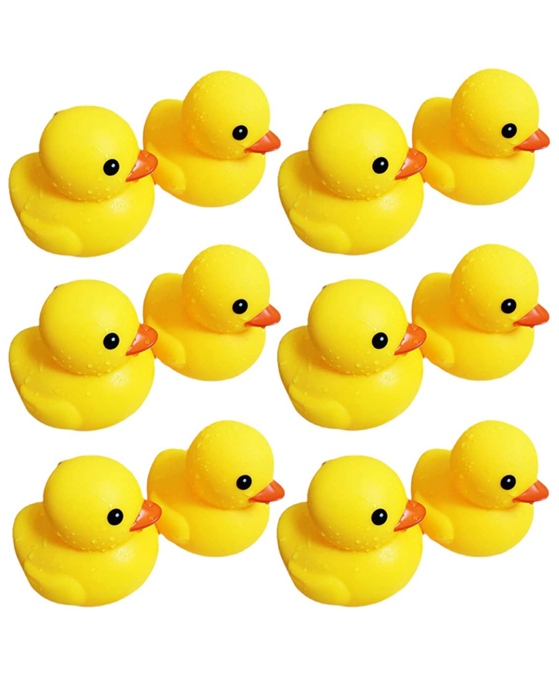 Sanjary Squeezy Chu Chu Duck Family Bath Toy with Sound Pack of 12 - Color May Design May Vary-picture-49