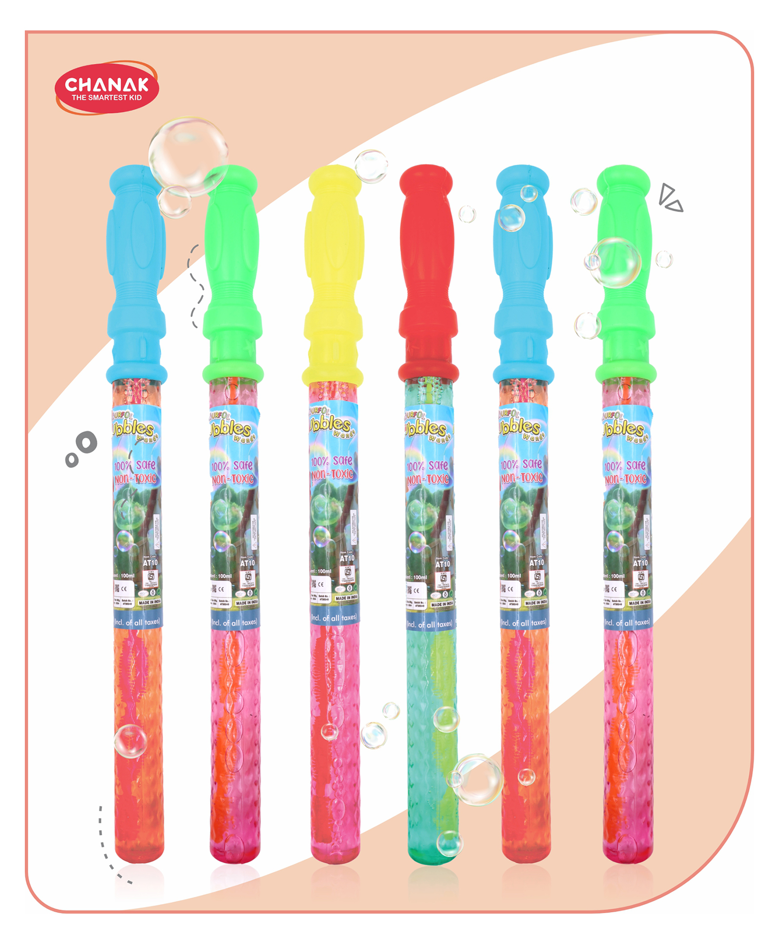 Aditi Toys Colorful Bubble Wands, Pack of 6 Bubble Sticks for Kids, Magical Bubble Wand Toy for Kids, Bubble Sticks for Endless Joy & Fun Bubble Solution.-image-28