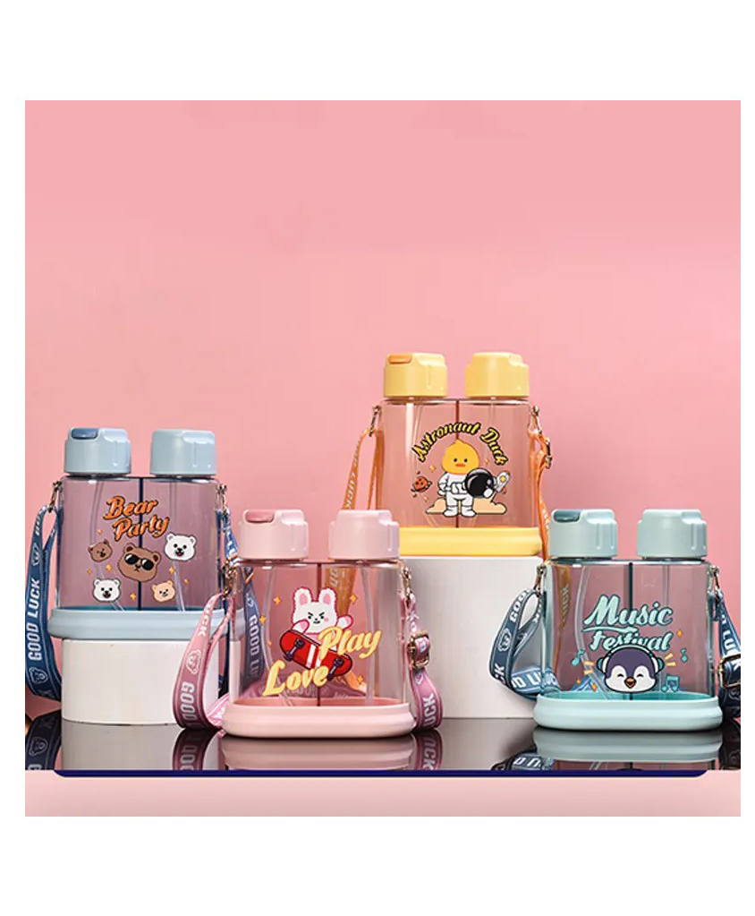 YAMAMA 2 in 1 Drink And Mist Water Bottle Anti-Leak Spill-Proof Bottle BPA-Free for Kids And Adults  640 ml  Color May Vary-image-6