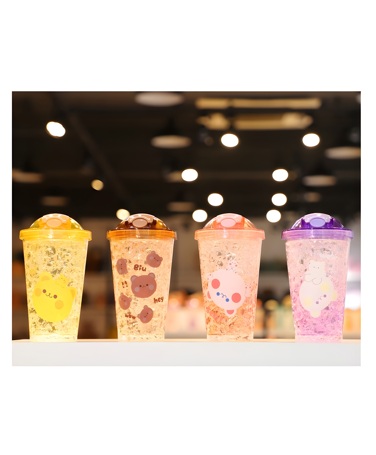 YAMAMA Cute Design Double Wall Heavy Sipper Water Bottle BPA Free Drinking Bottle for Kids And Adults 450 ml  Color May Vary-picture-24